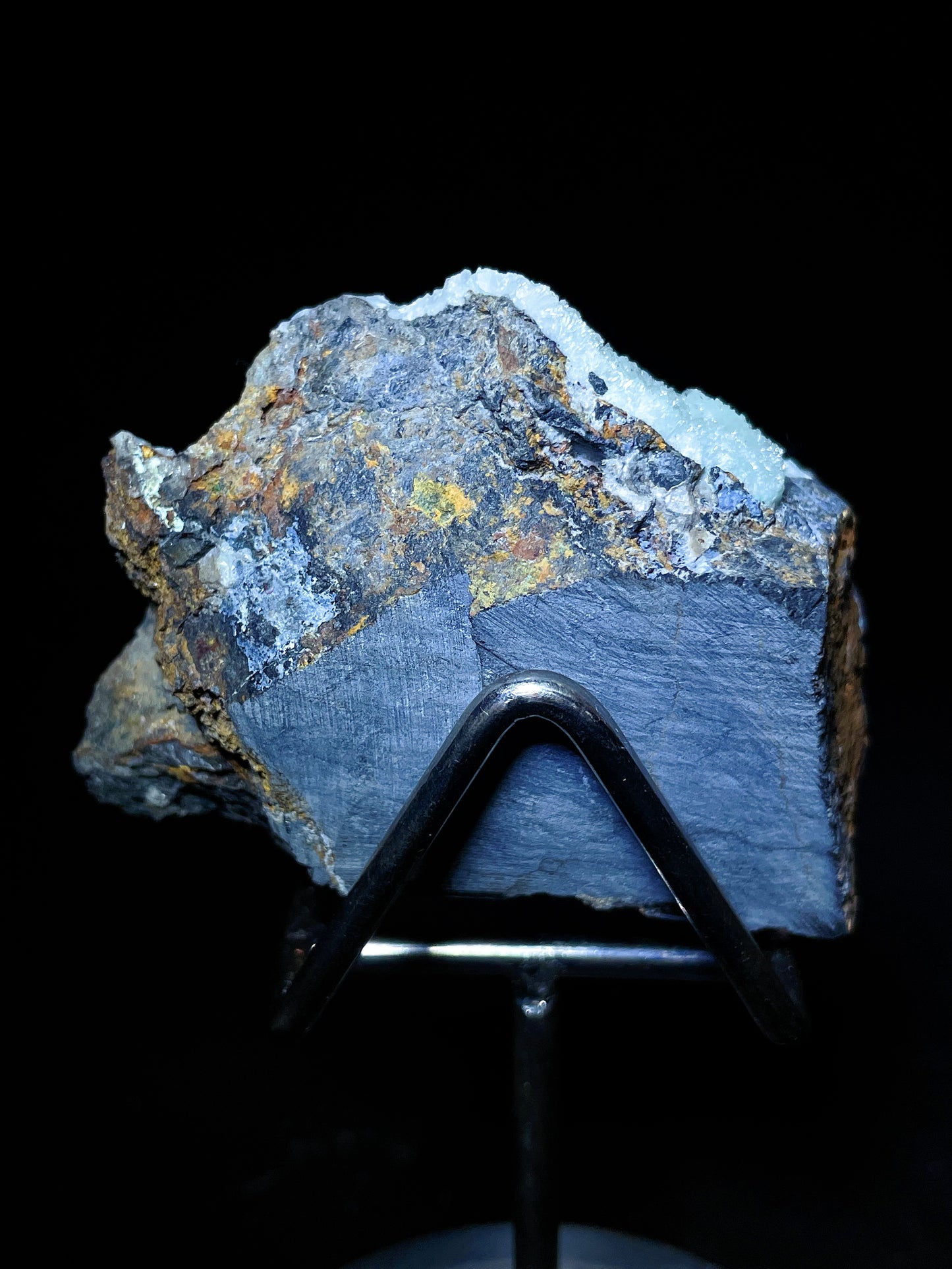 blue aragonite specimen Yunnan China
