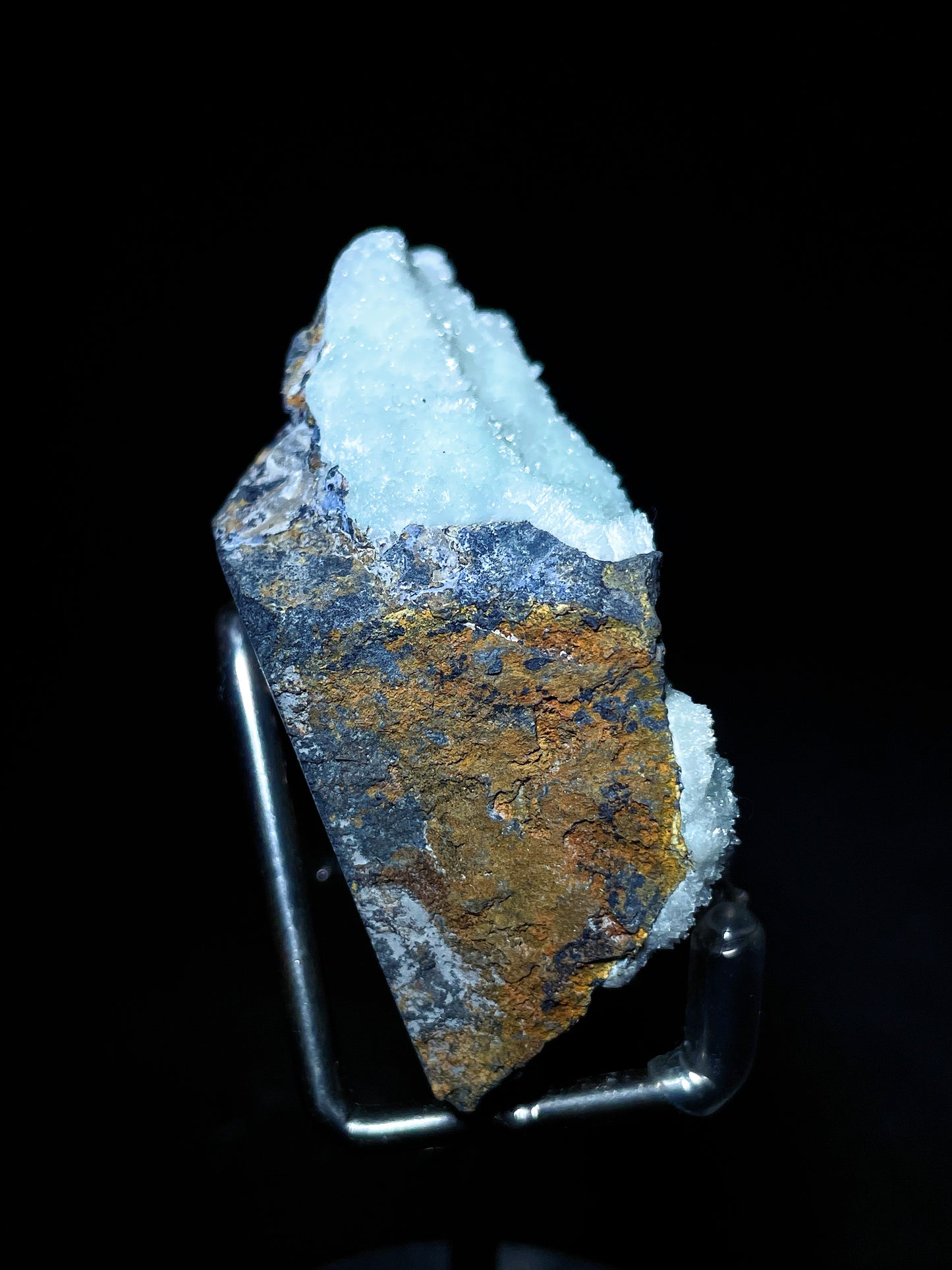 blue aragonite specimen Yunnan China