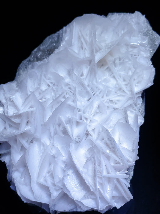White rose calcite specimen origin Hunan China