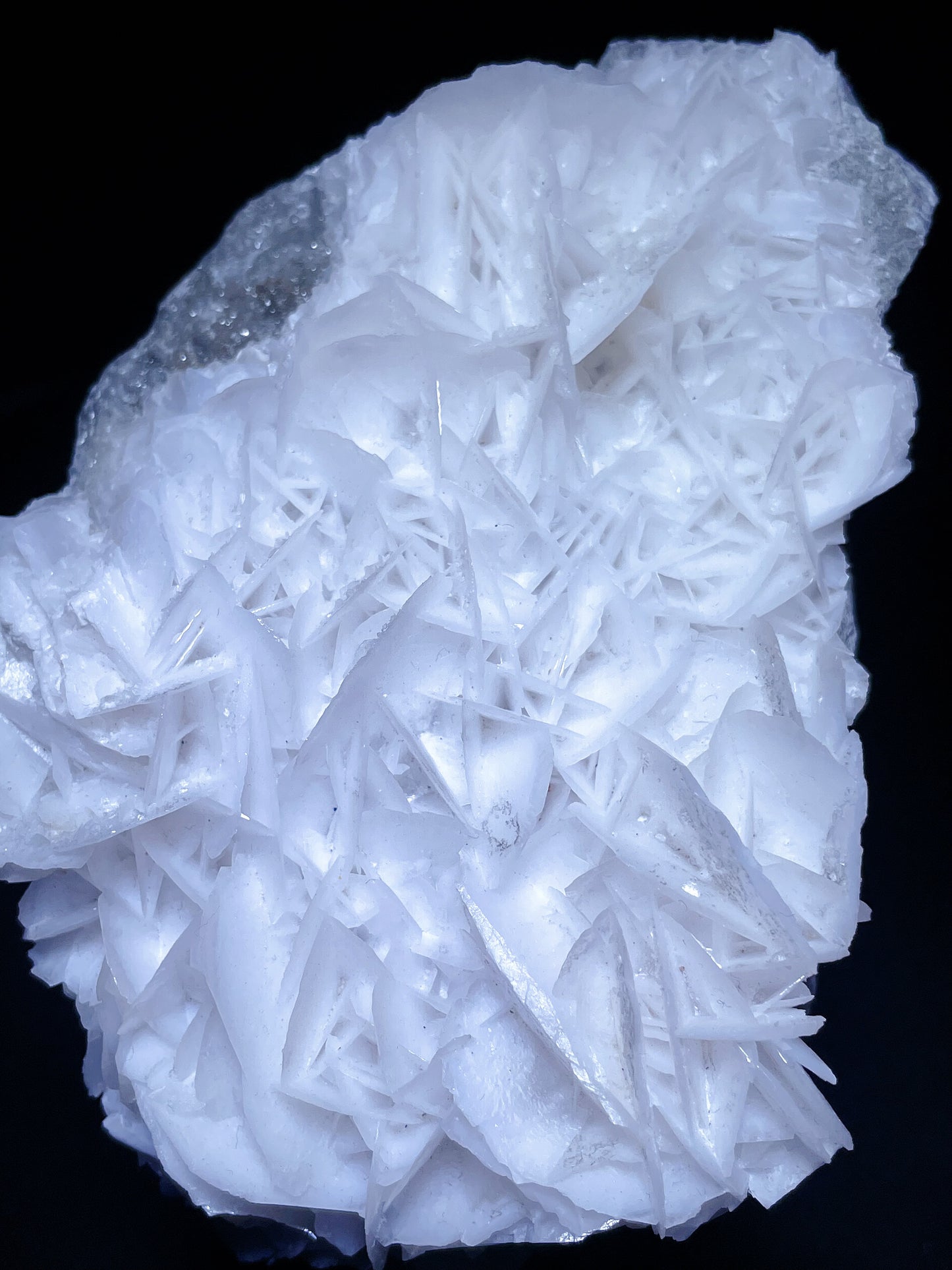 White rose calcite specimen origin Hunan China