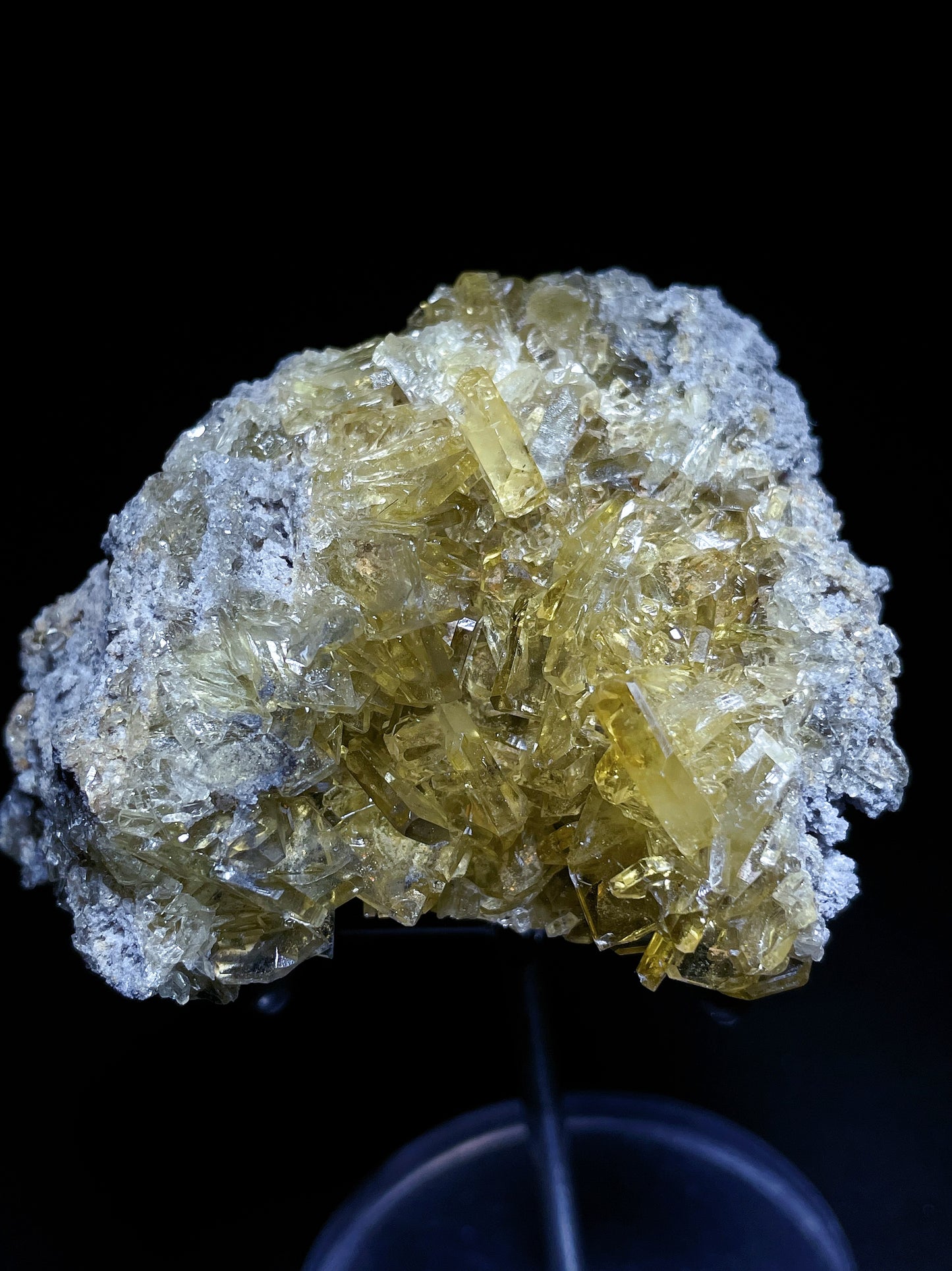 Gold barite specimen origin Henan China