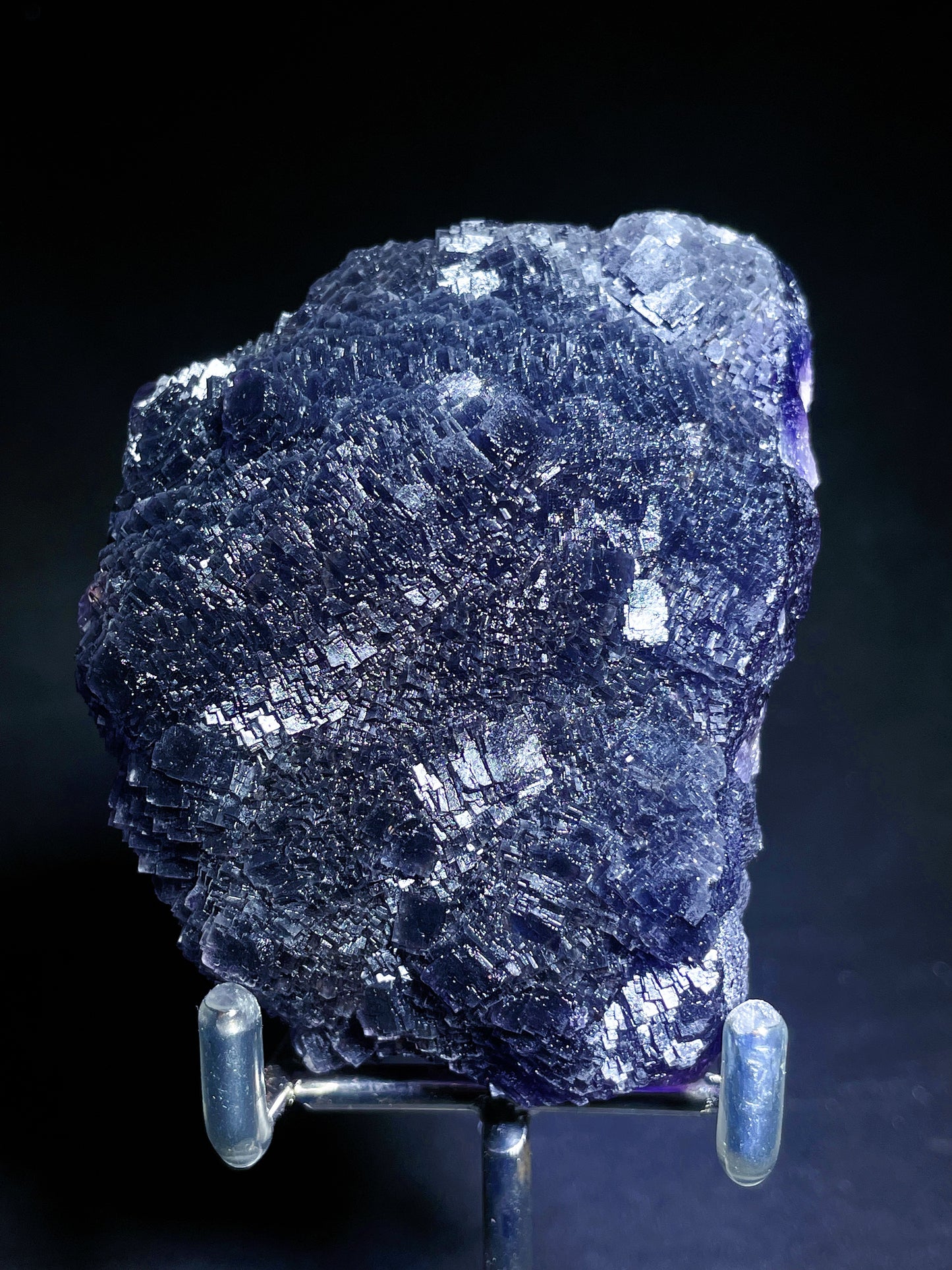 purple matrix fluorite specimen Zhejiang China