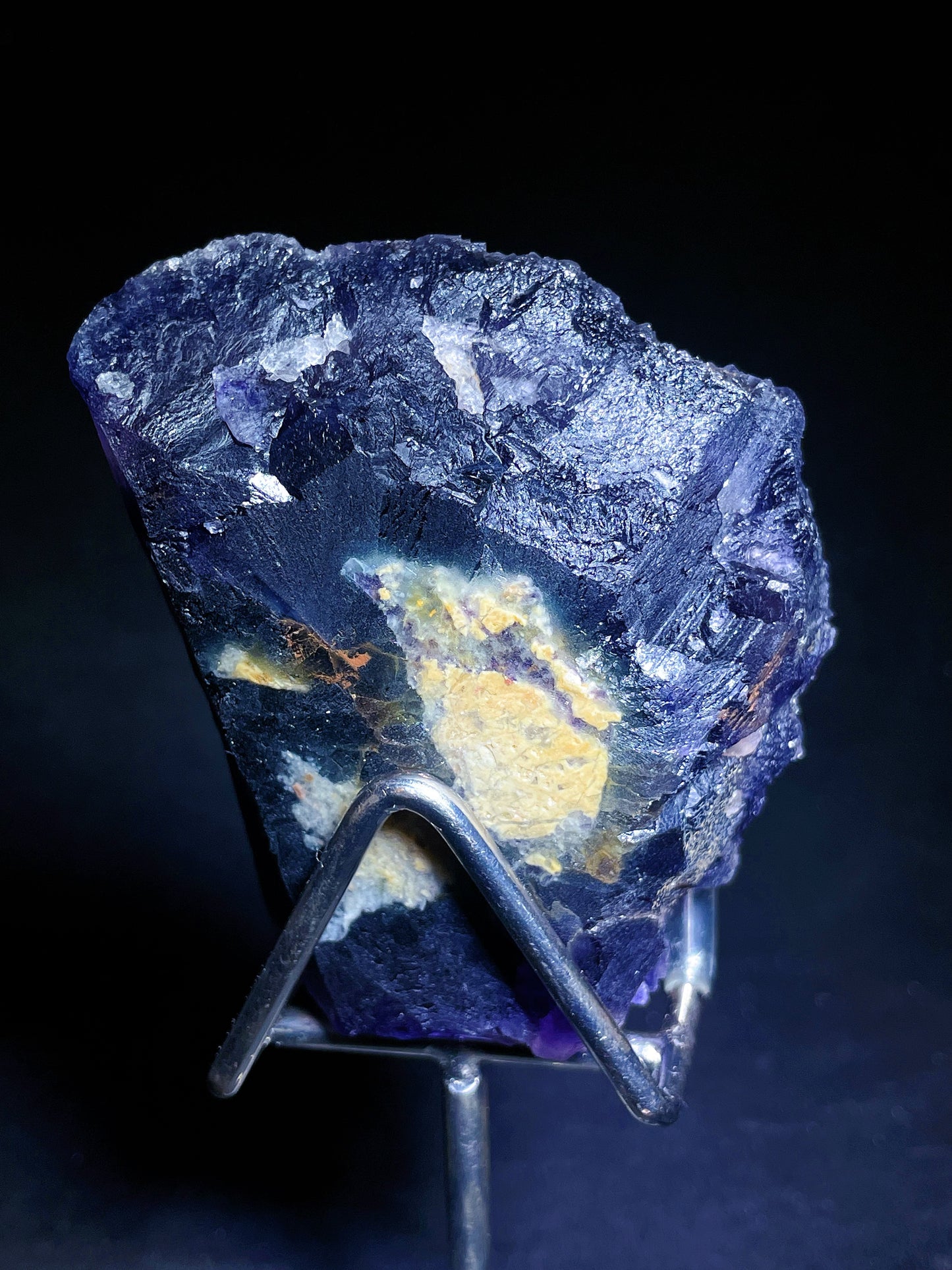 purple matrix fluorite specimen Zhejiang China