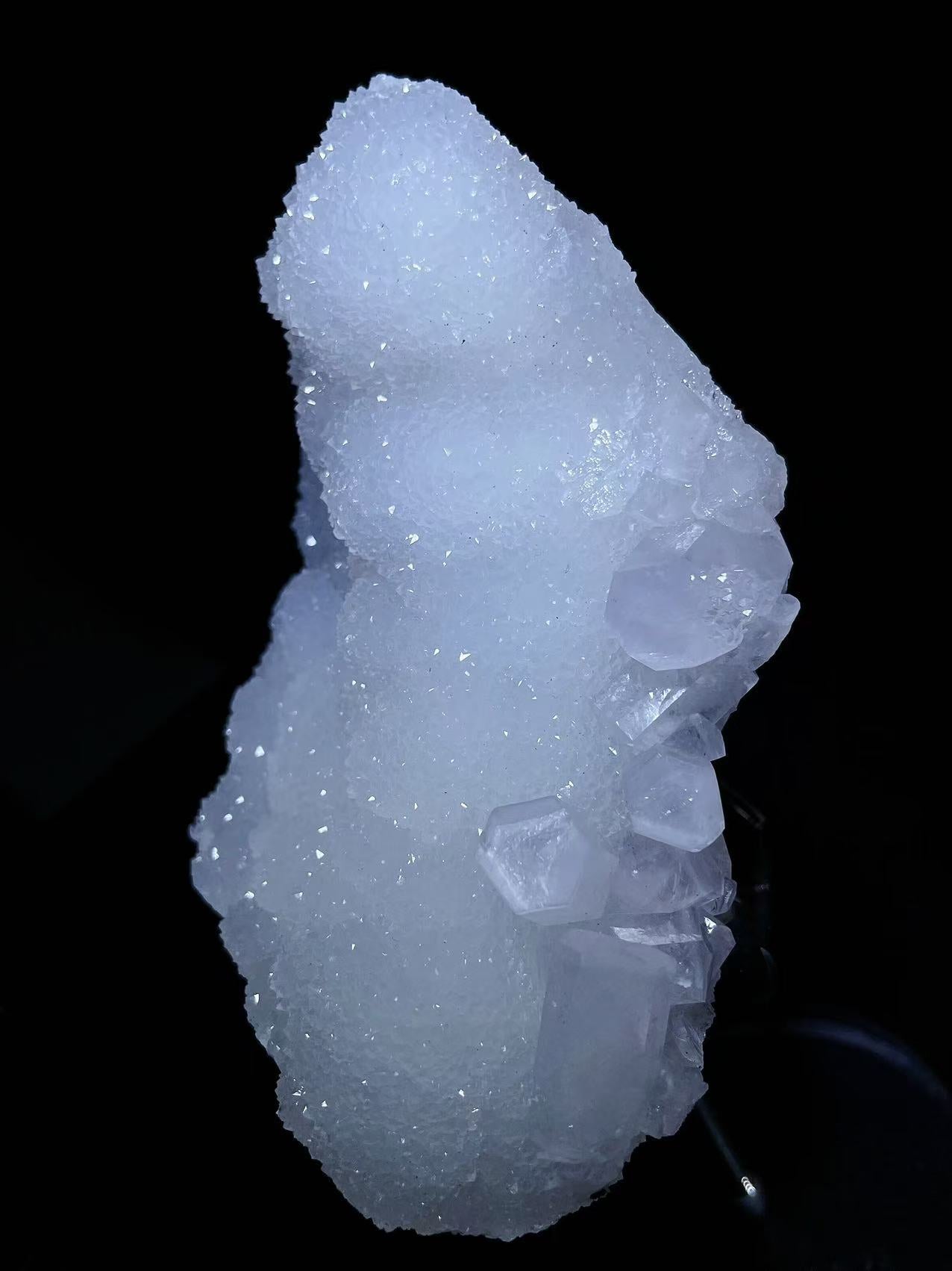 White quartz with calcite specimen origin Putian Fujian province China