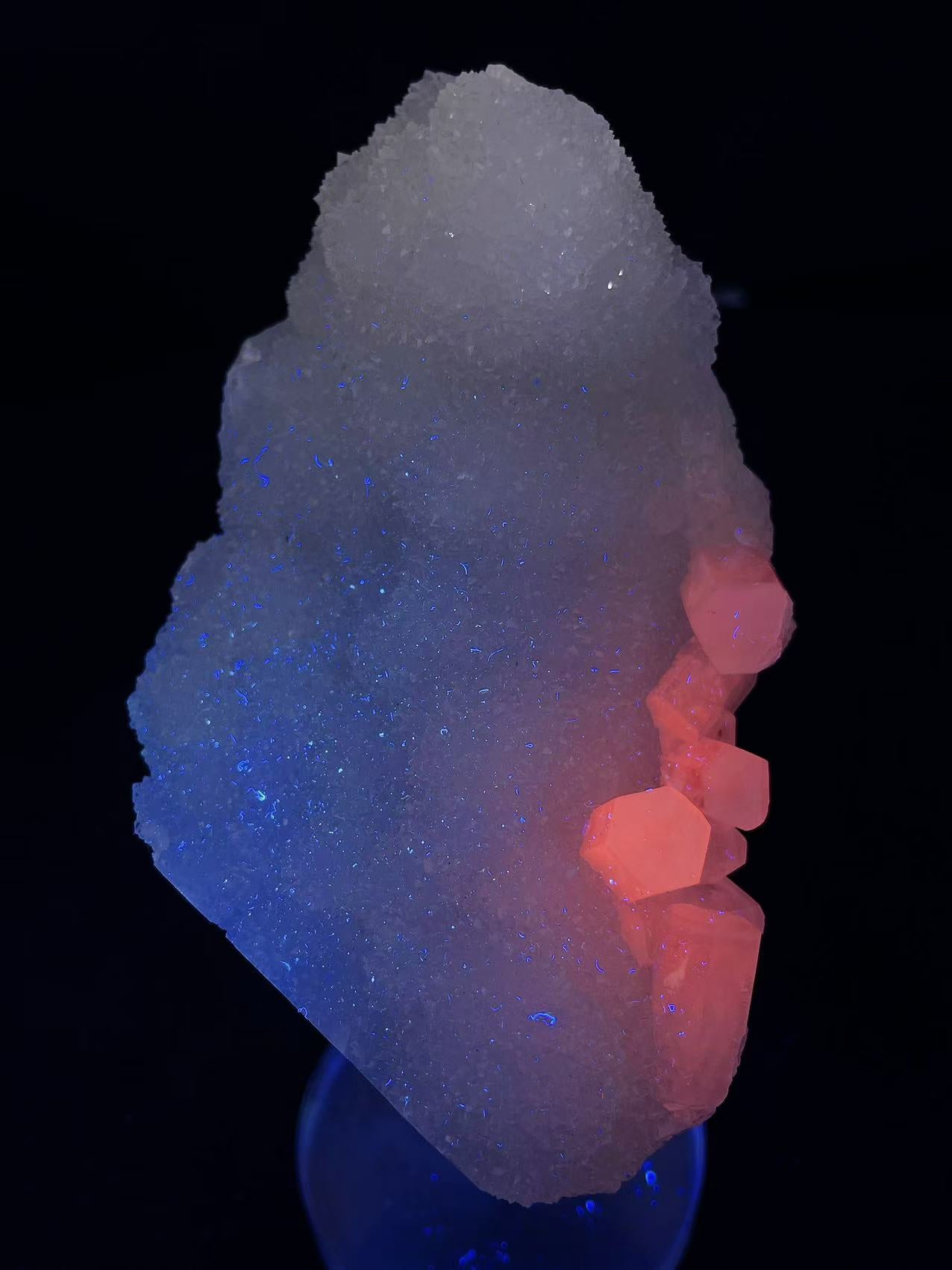 White quartz with calcite specimen origin Putian Fujian province China