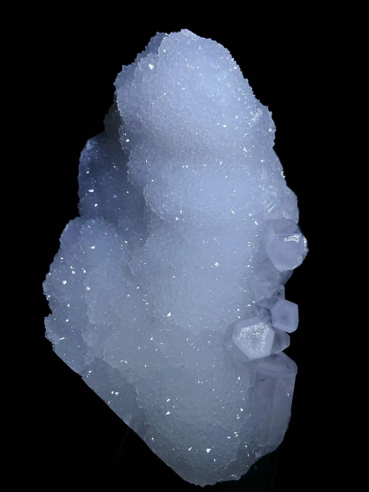 White quartz with calcite specimen origin Putian Fujian province China