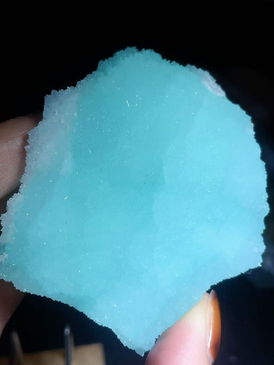 Blue aragonite specimen origin Yunnan China