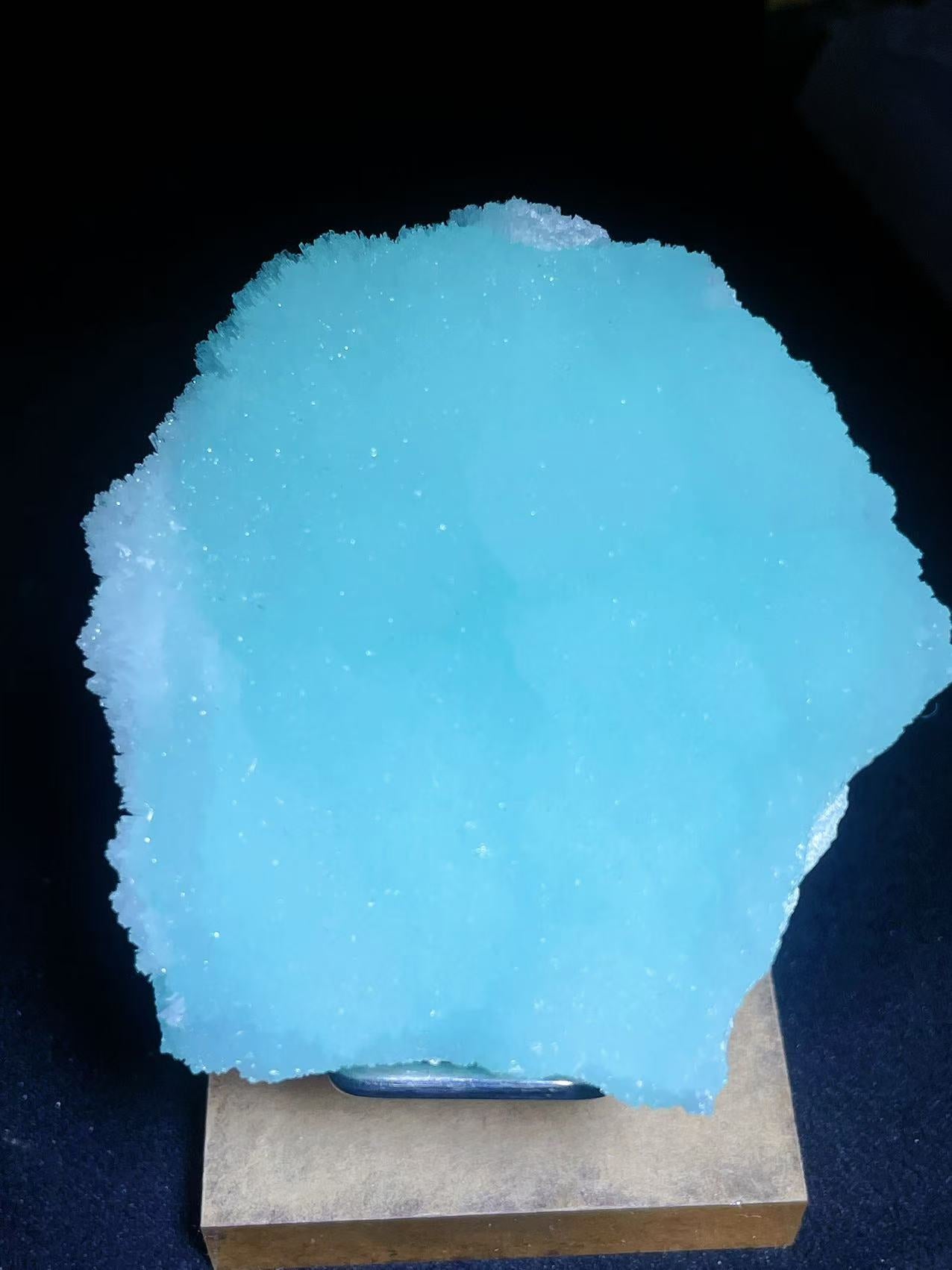 Blue aragonite specimen origin Yunnan China