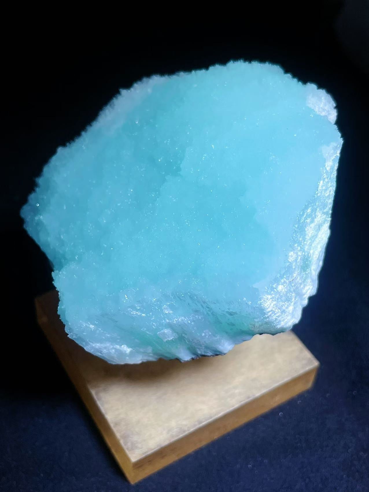 Blue aragonite specimen origin Yunnan China