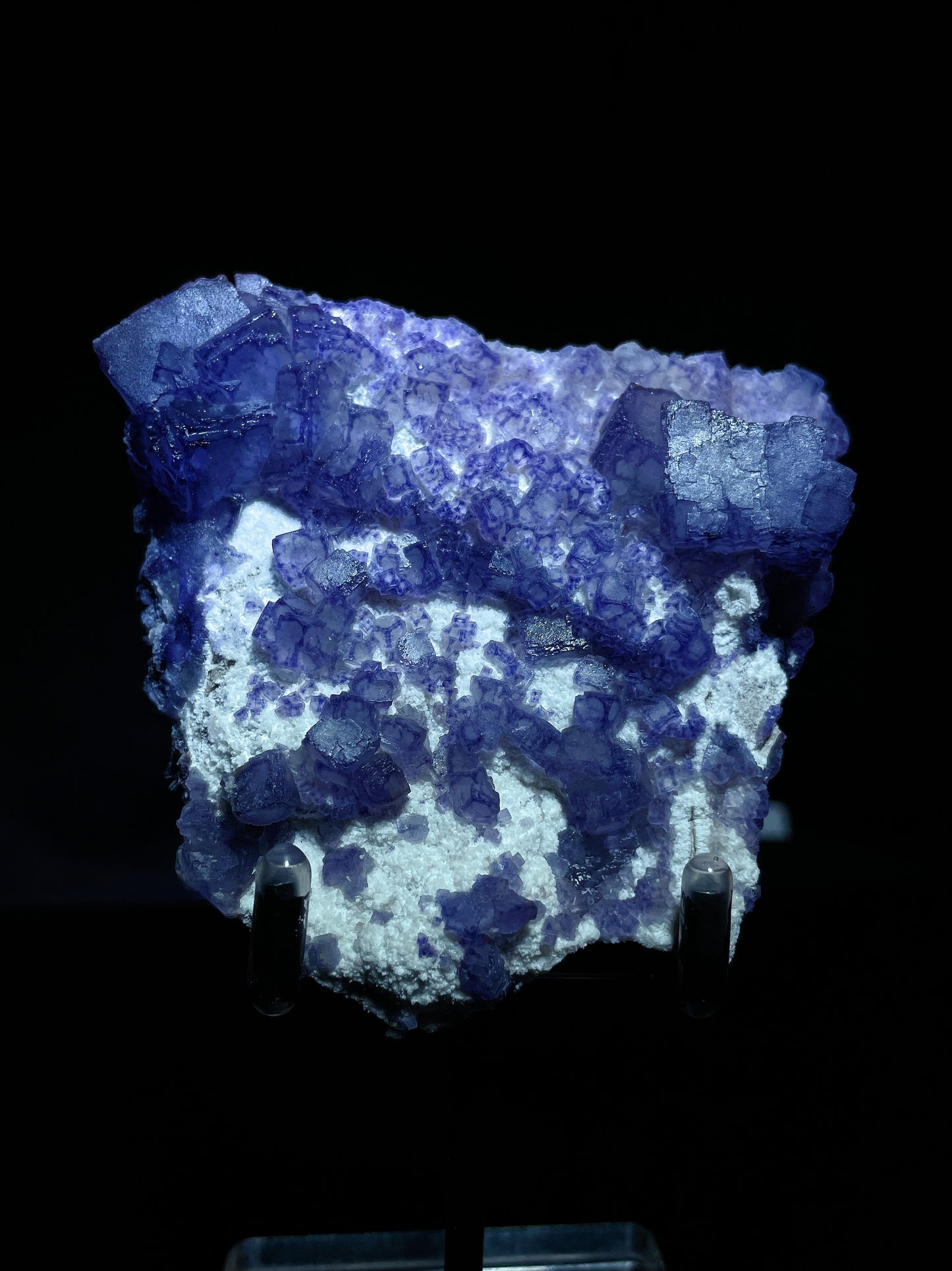 purple phantom fluorite specimen Guizhou China