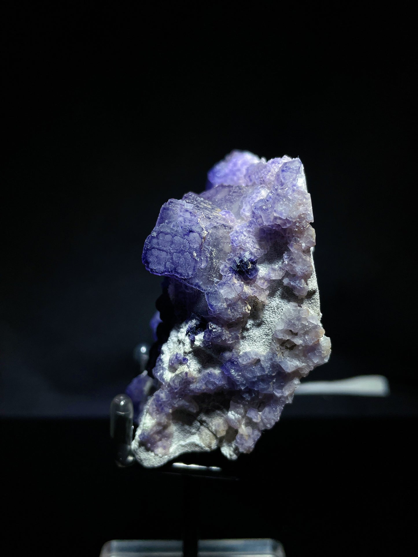 purple phantom fluorite specimen Guizhou China