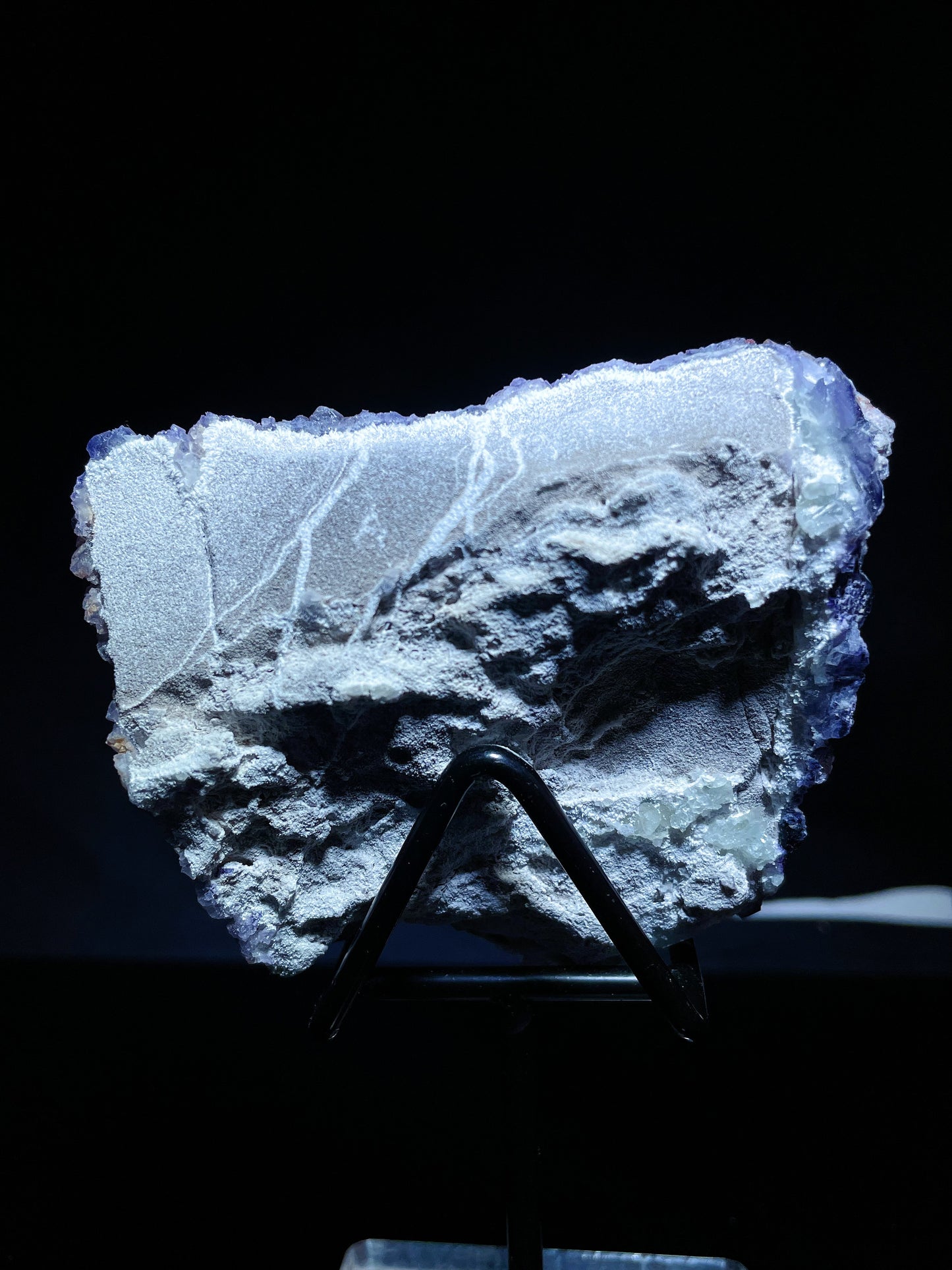 purple phantom fluorite specimen Guizhou China