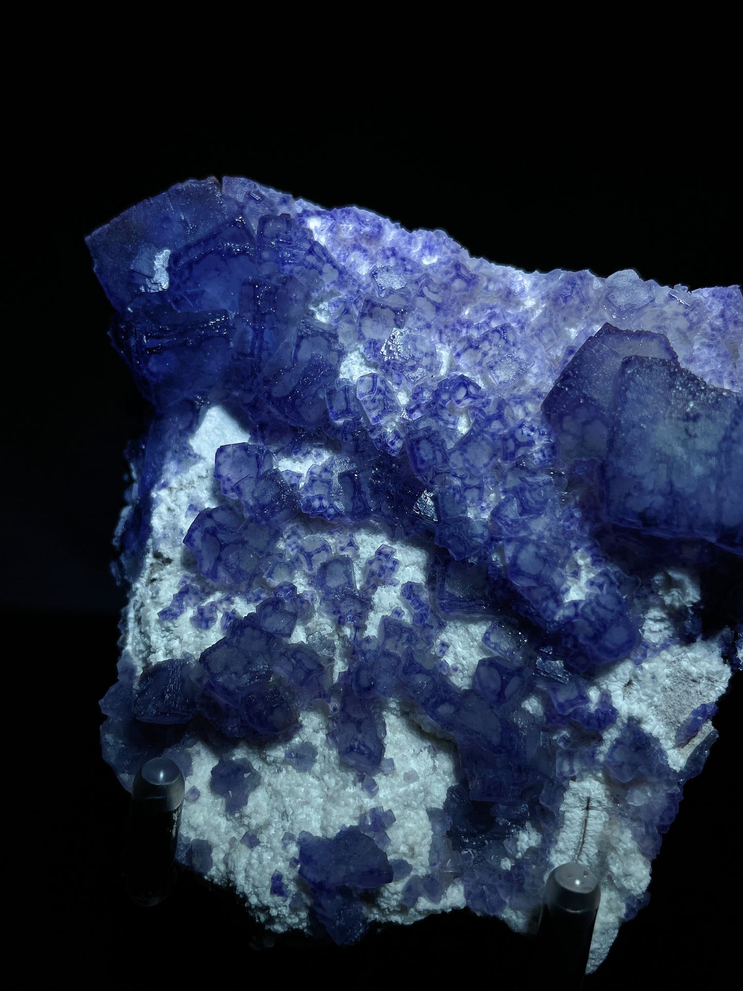 purple phantom fluorite specimen Guizhou China