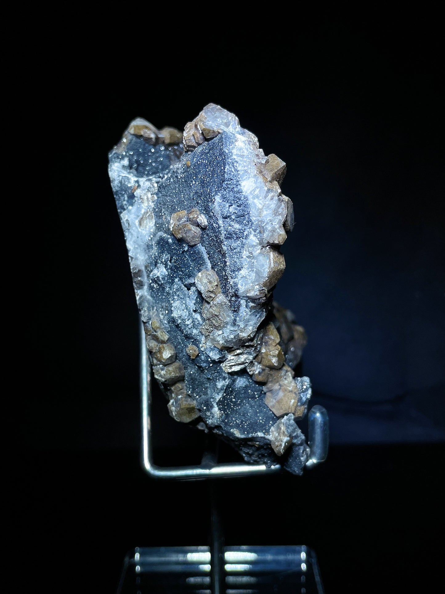 Fujian black calcite specimen