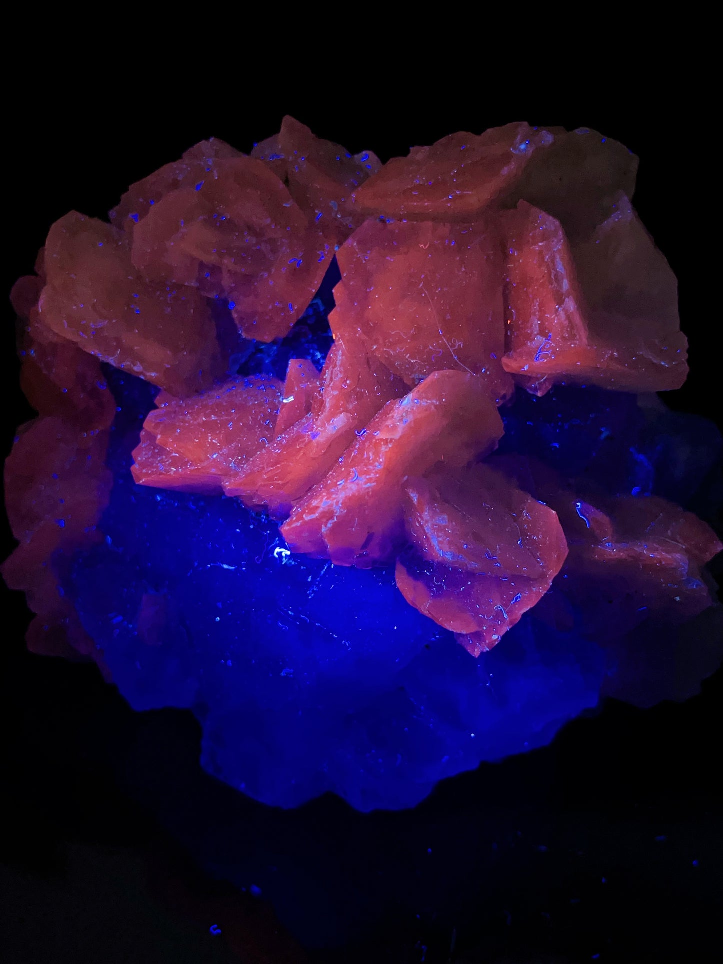Hunan China fluorite with calcite specimen