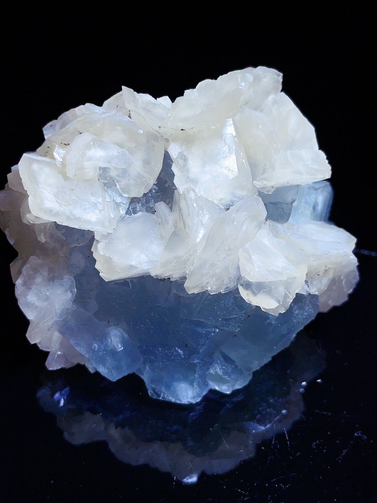 Hunan China fluorite with calcite specimen