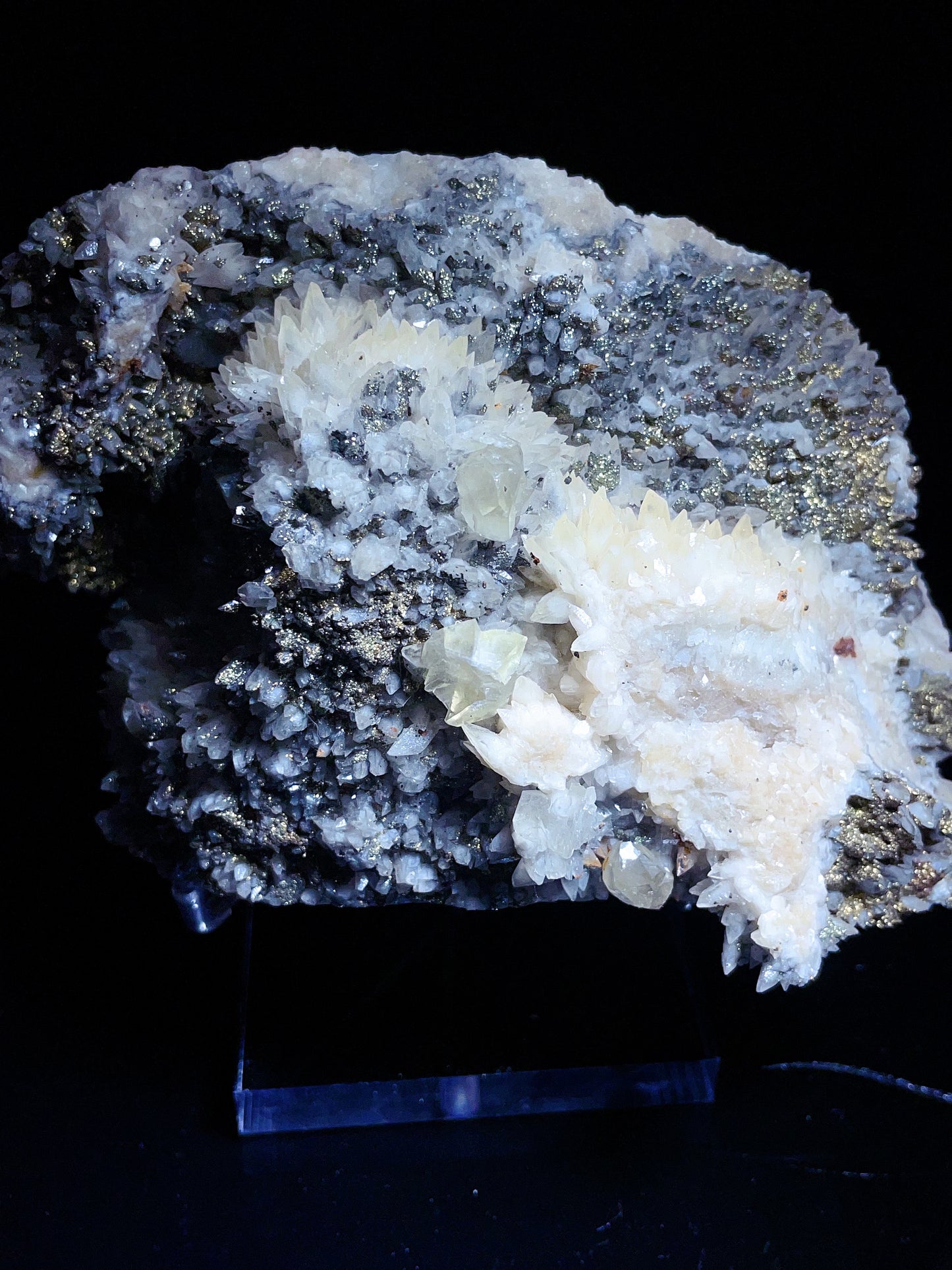 Hubei China feather calcite specimen