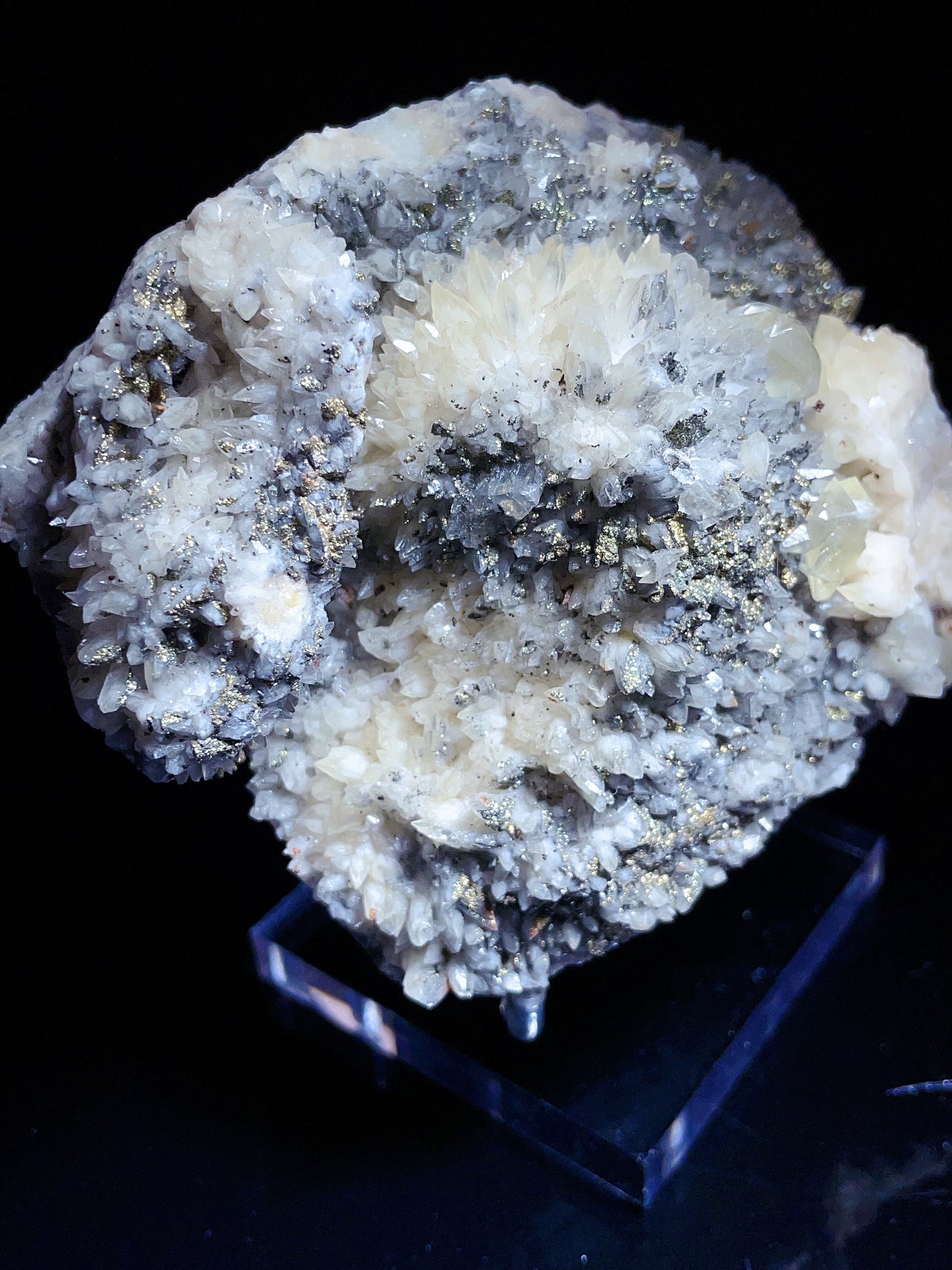 Hubei China feather calcite specimen