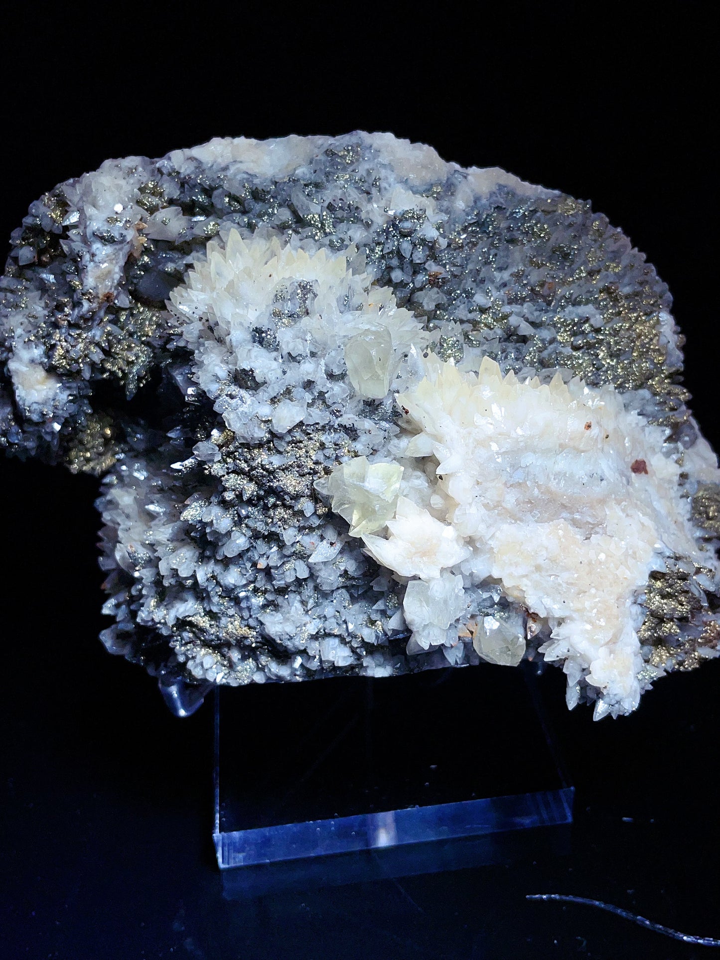 Hubei China feather calcite specimen