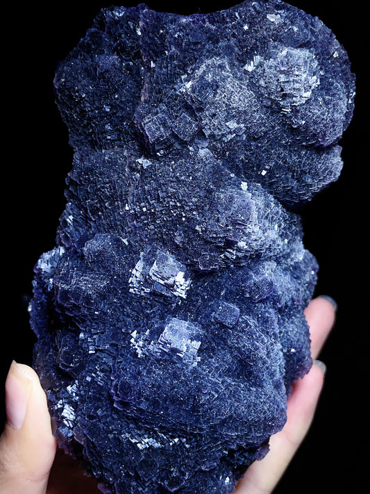 Zhejiang purple matric fluorite specimen