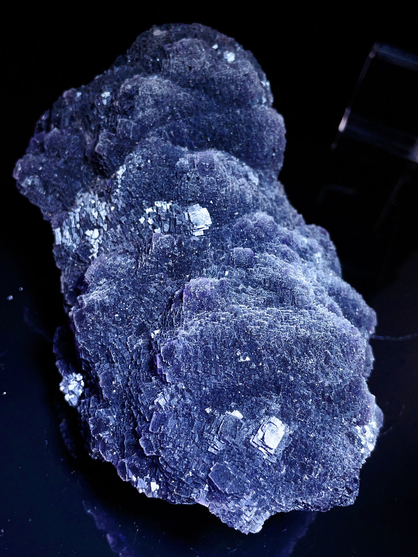 Zhejiang purple matric fluorite specimen