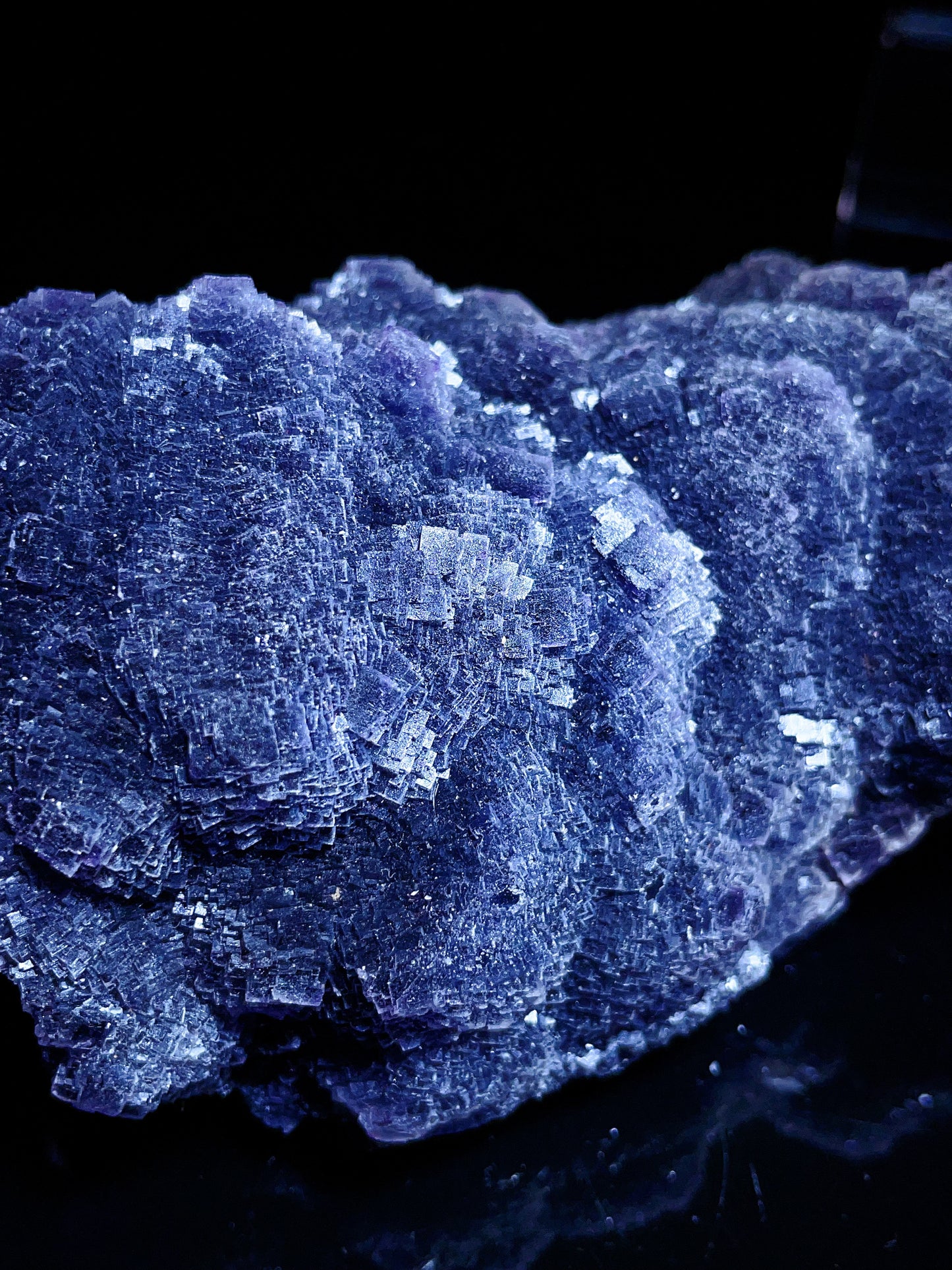 Zhejiang purple matric fluorite specimen