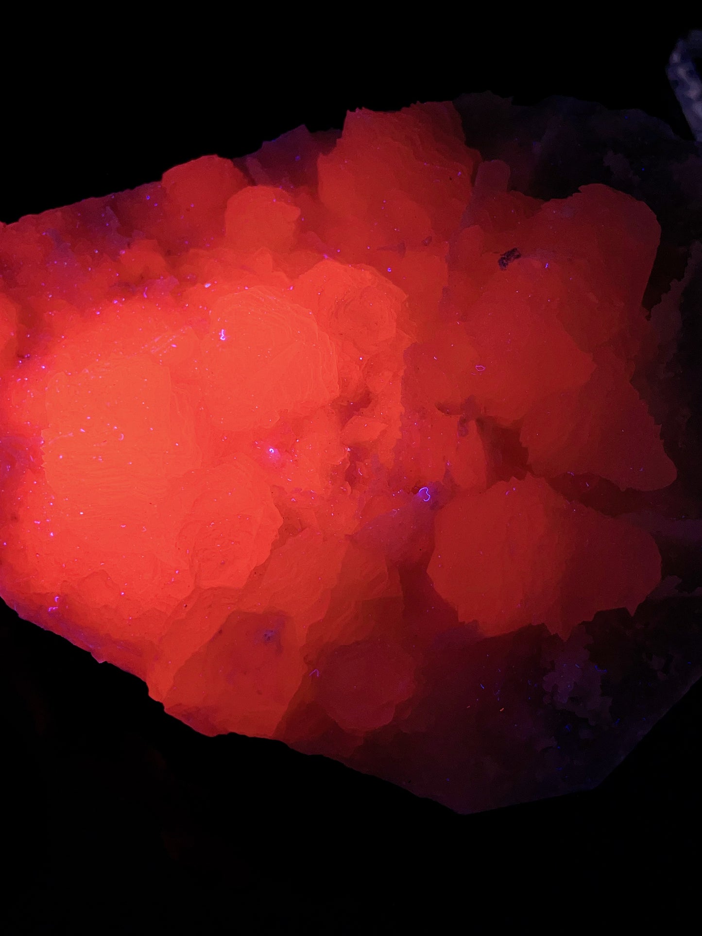 Fujian China pink calcite with quartz specimen