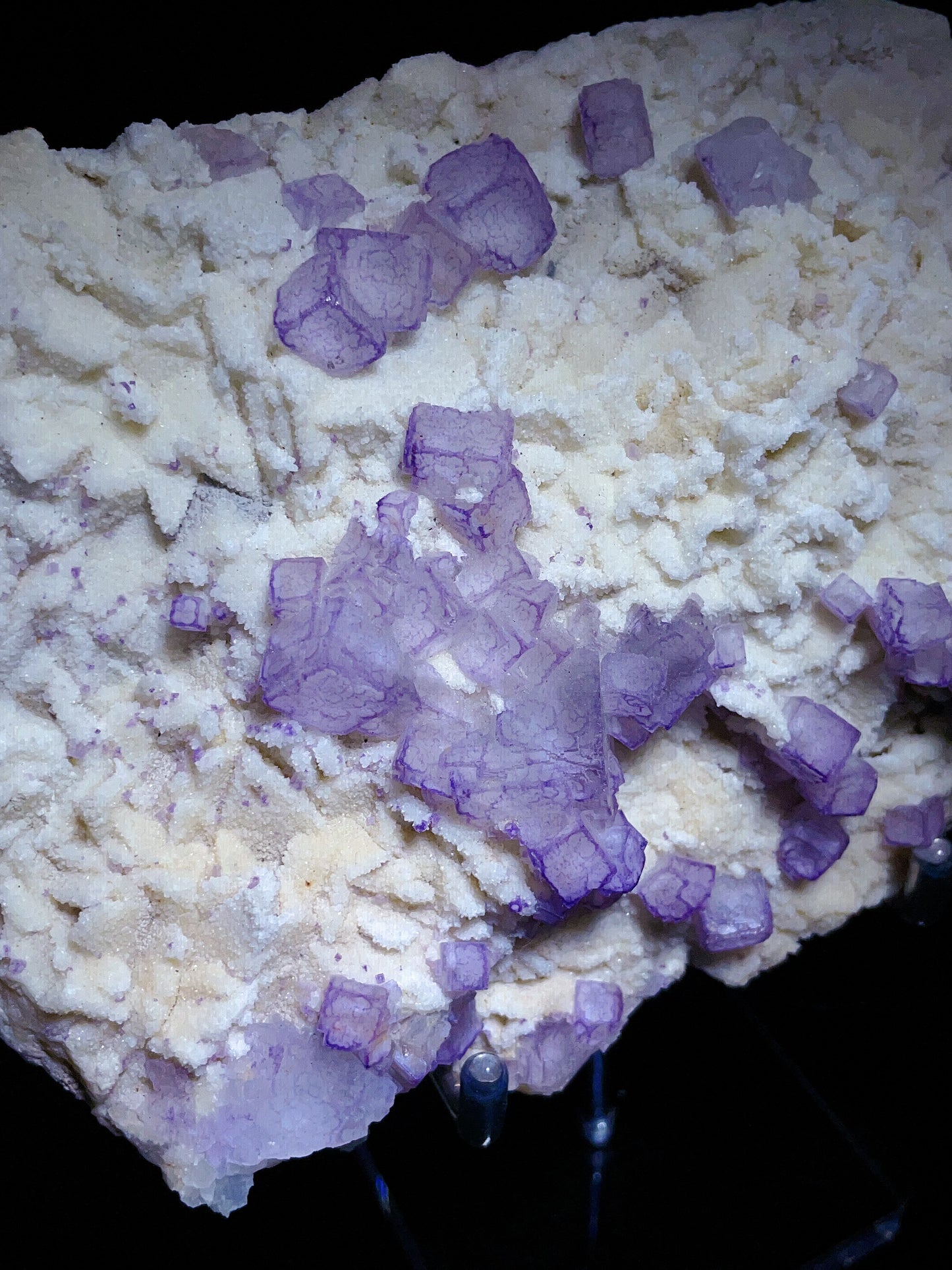 Guizhou China  purple boundary fluorite specimen
