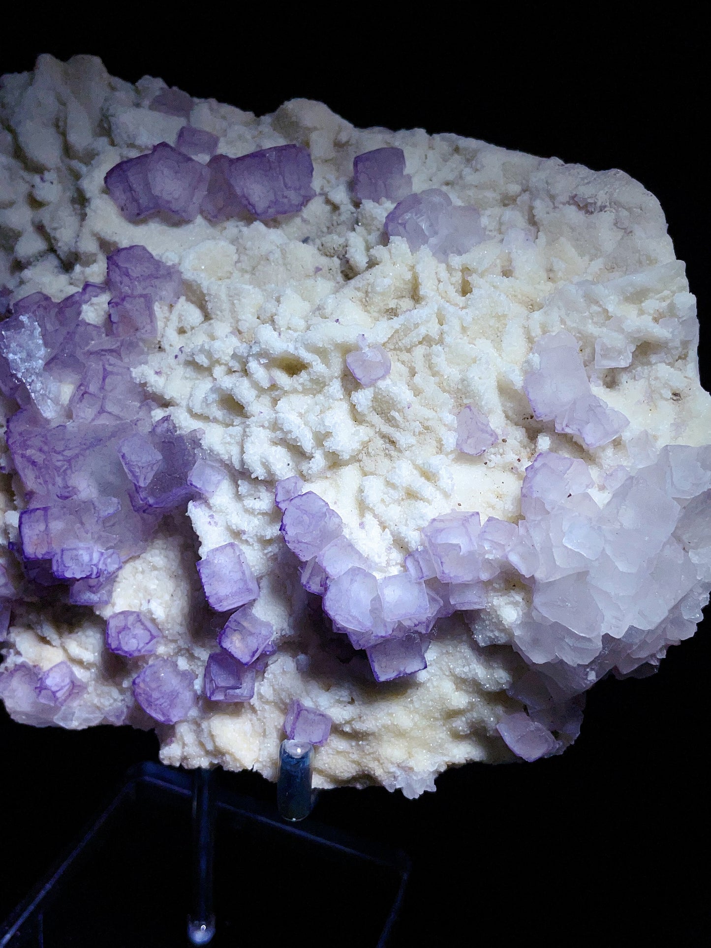 Guizhou China  purple boundary fluorite specimen