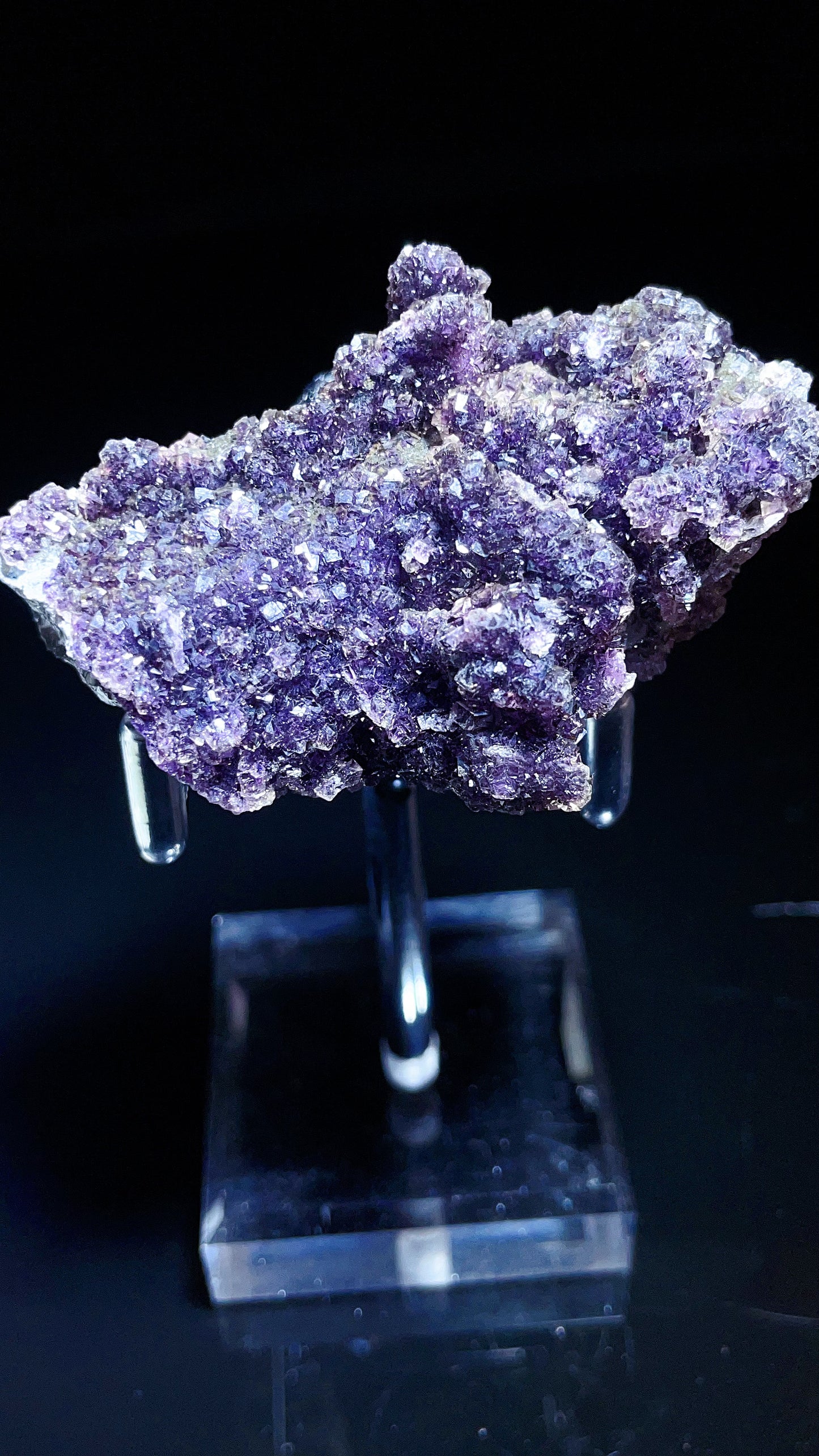 Inner Mongolia sparkling purple fluorite specimen
