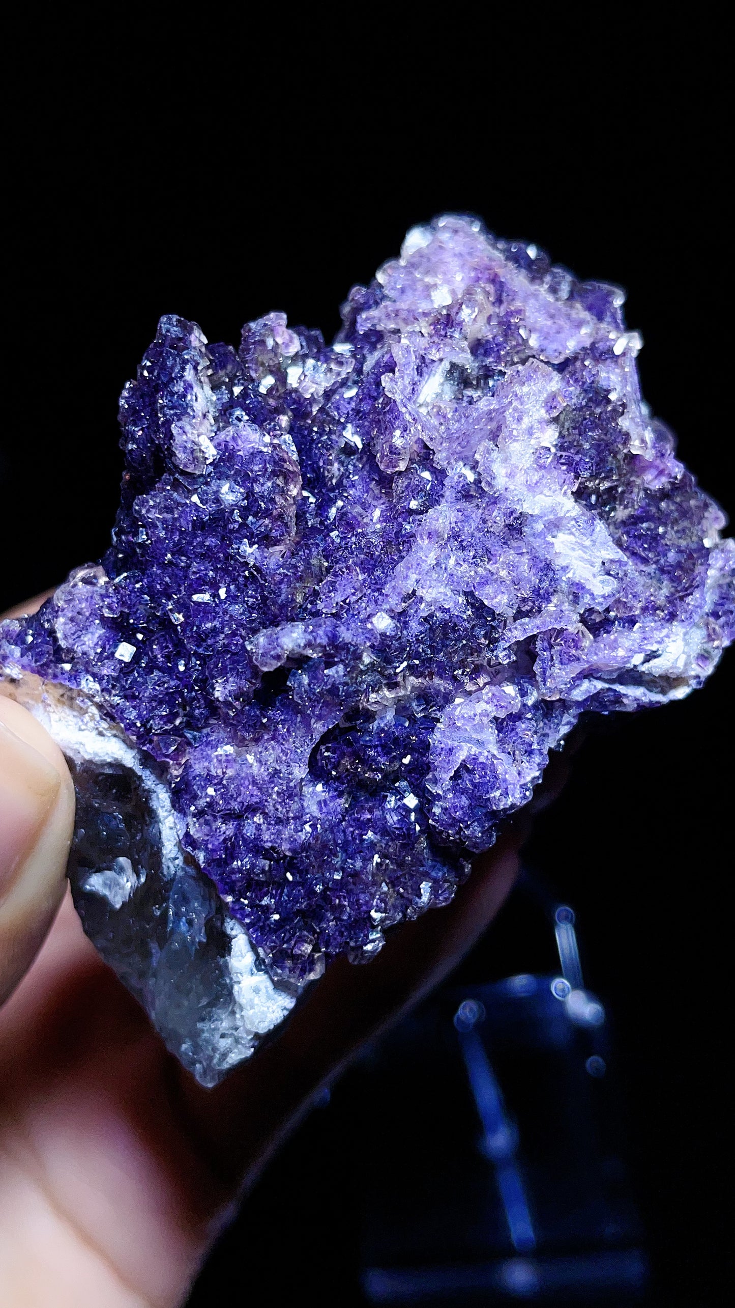 Inner Mongolia sparkling purple fluorite specimen