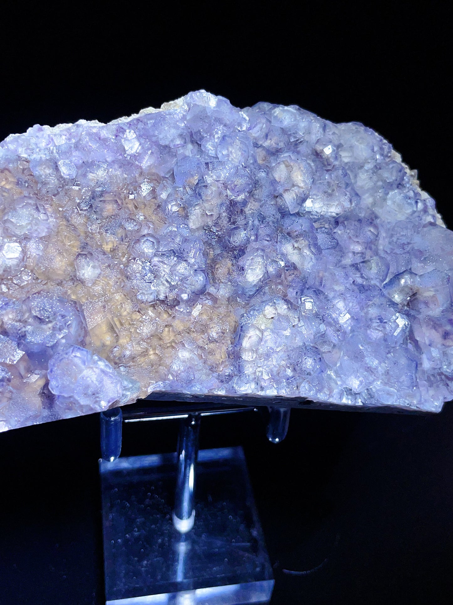 Hunan China purple fluorite pyrite specimen