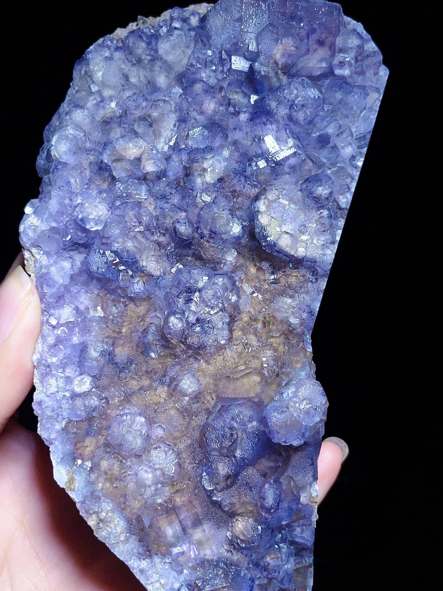 Hunan China purple fluorite pyrite specimen