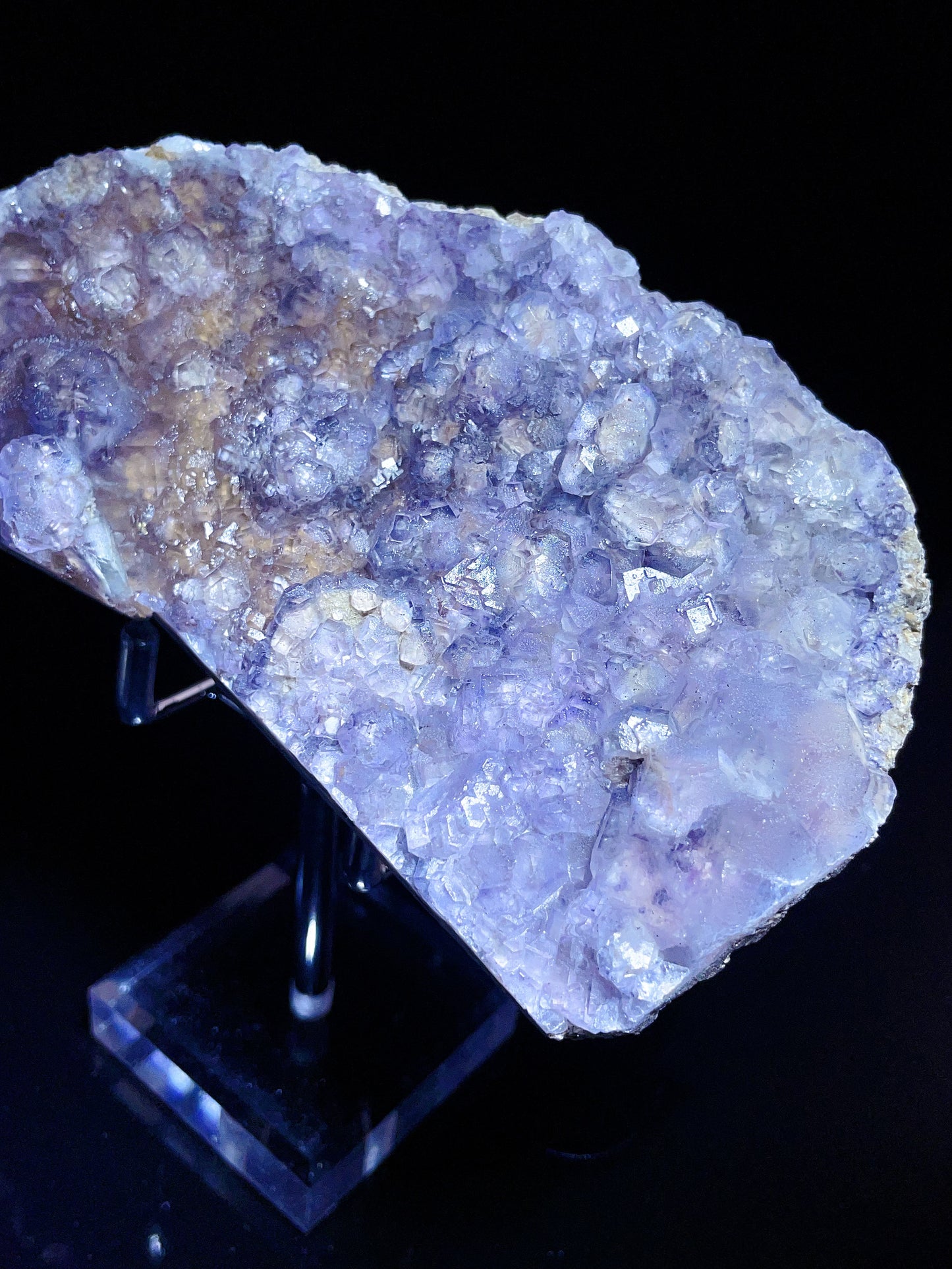 Hunan China purple fluorite pyrite specimen