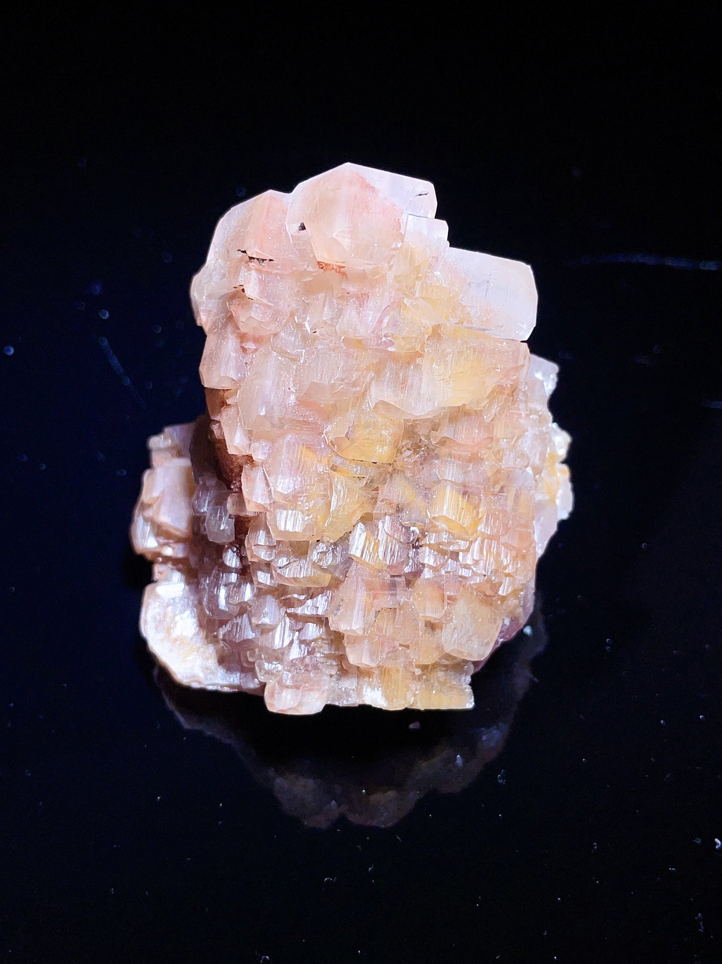 Hubei China golden calcite specimen
