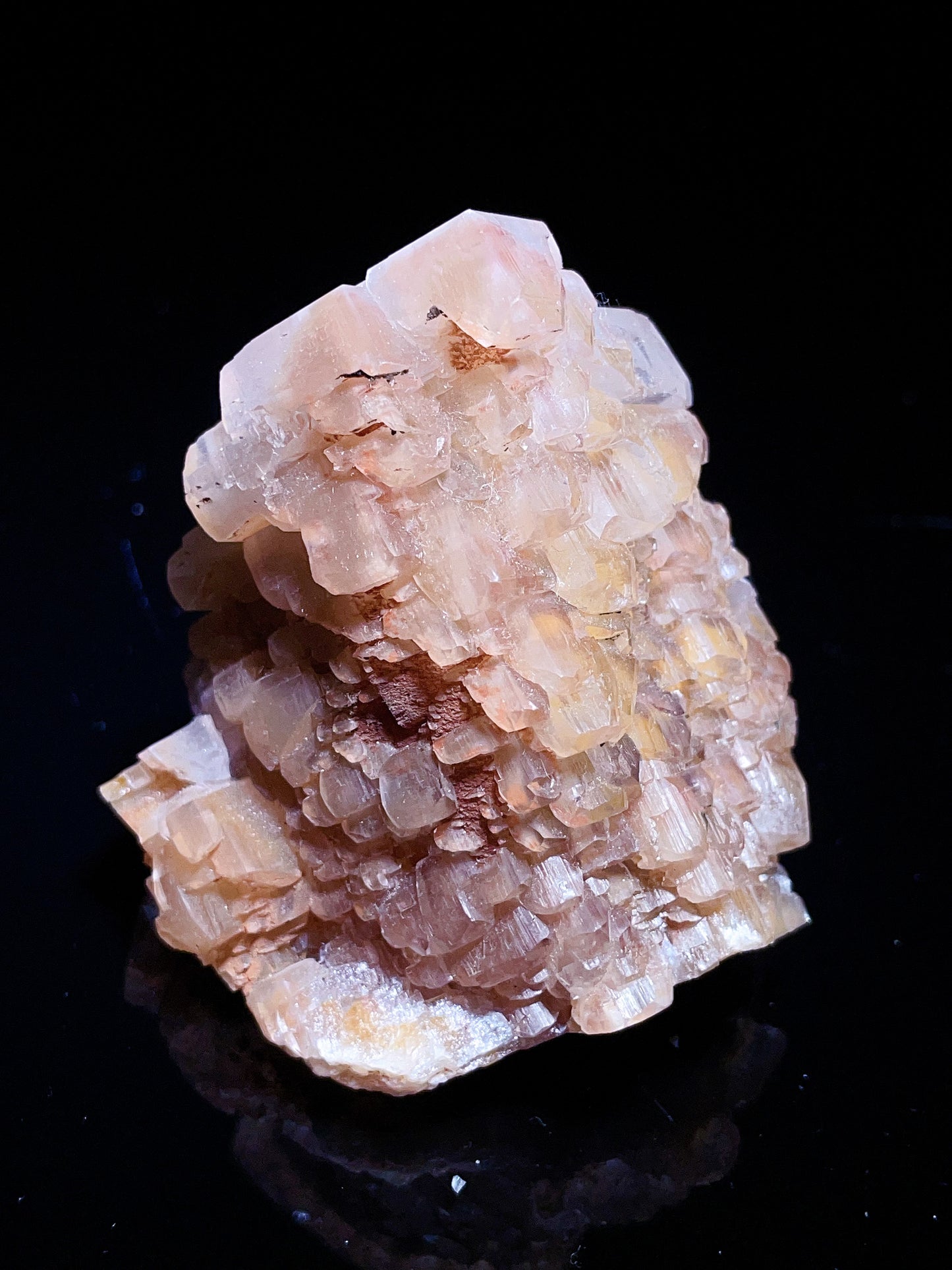 Hubei China golden calcite specimen