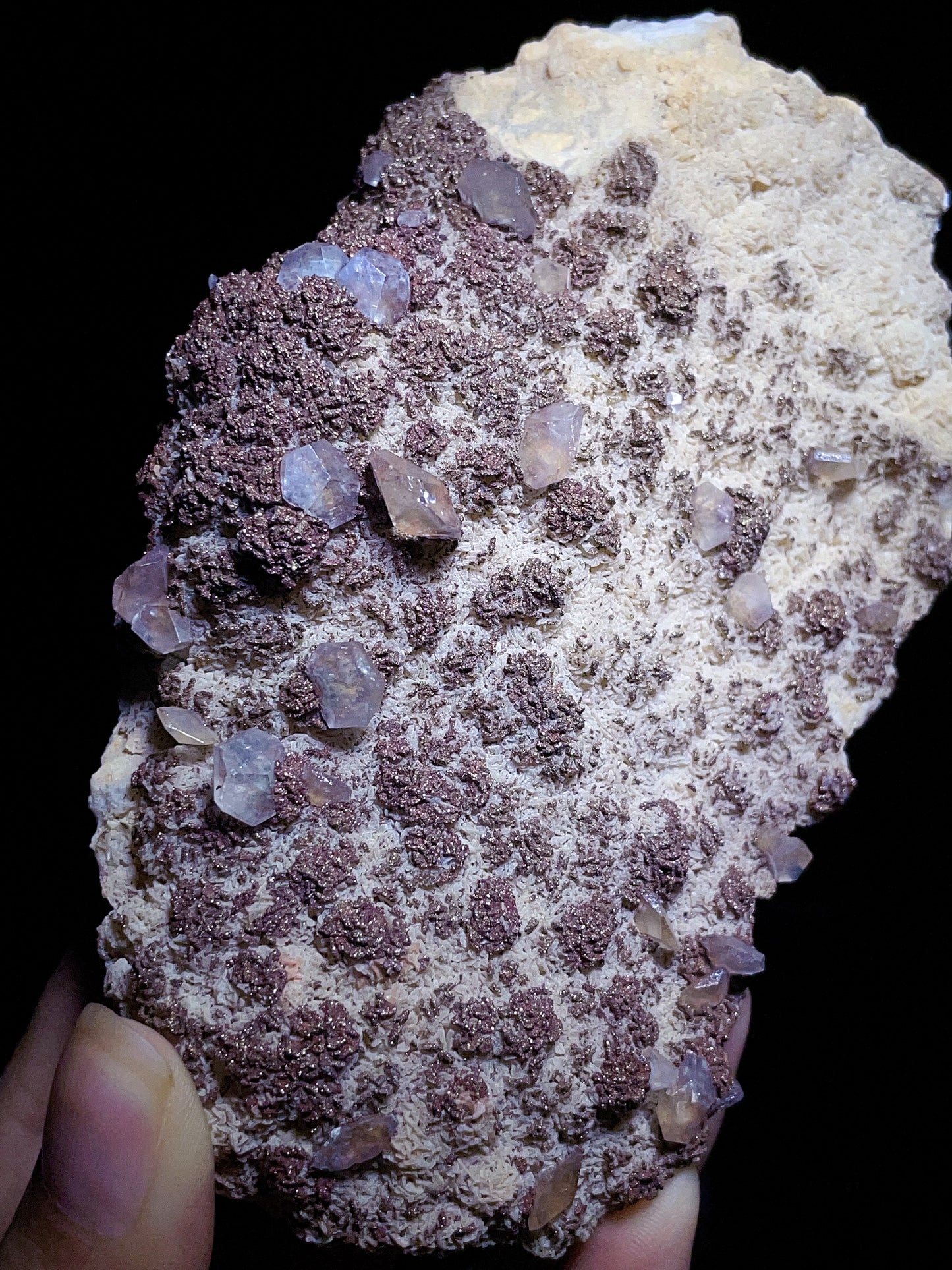 Hunan China calcite with pyrite specimen
