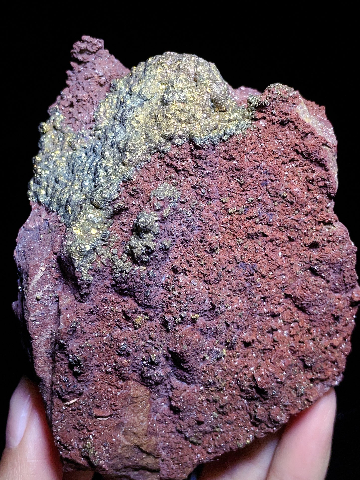 Rainbow pyrite specimen From Hubei China