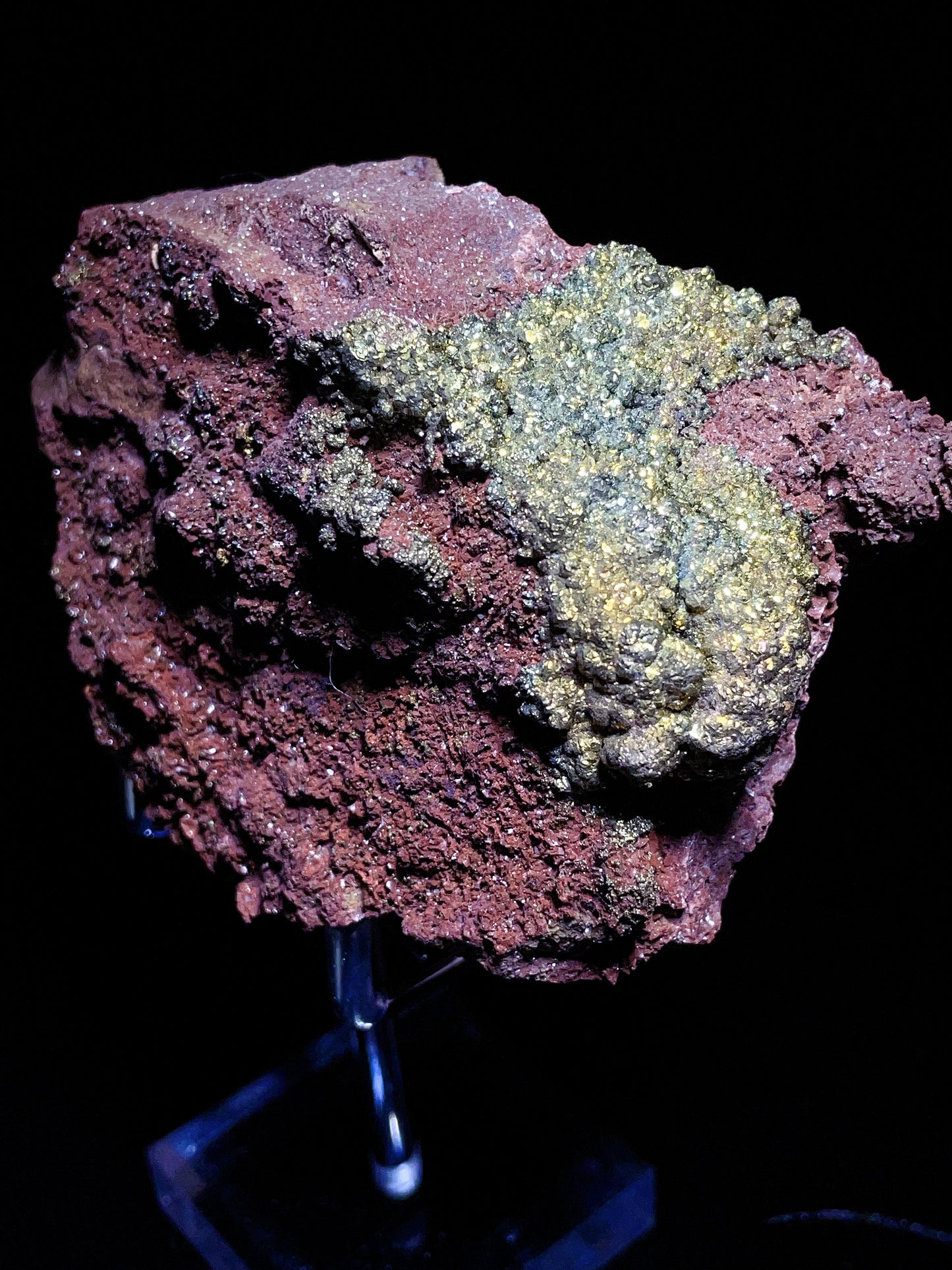 Rainbow pyrite specimen From Hubei China