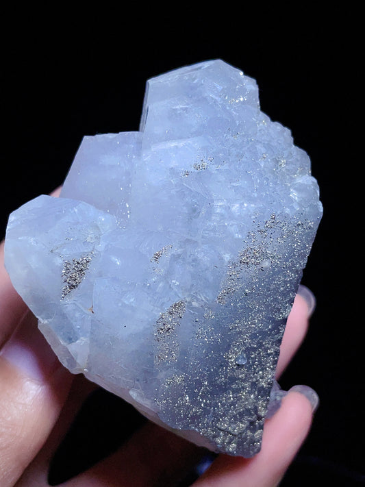 Fujian China calcite with pyrite specimen