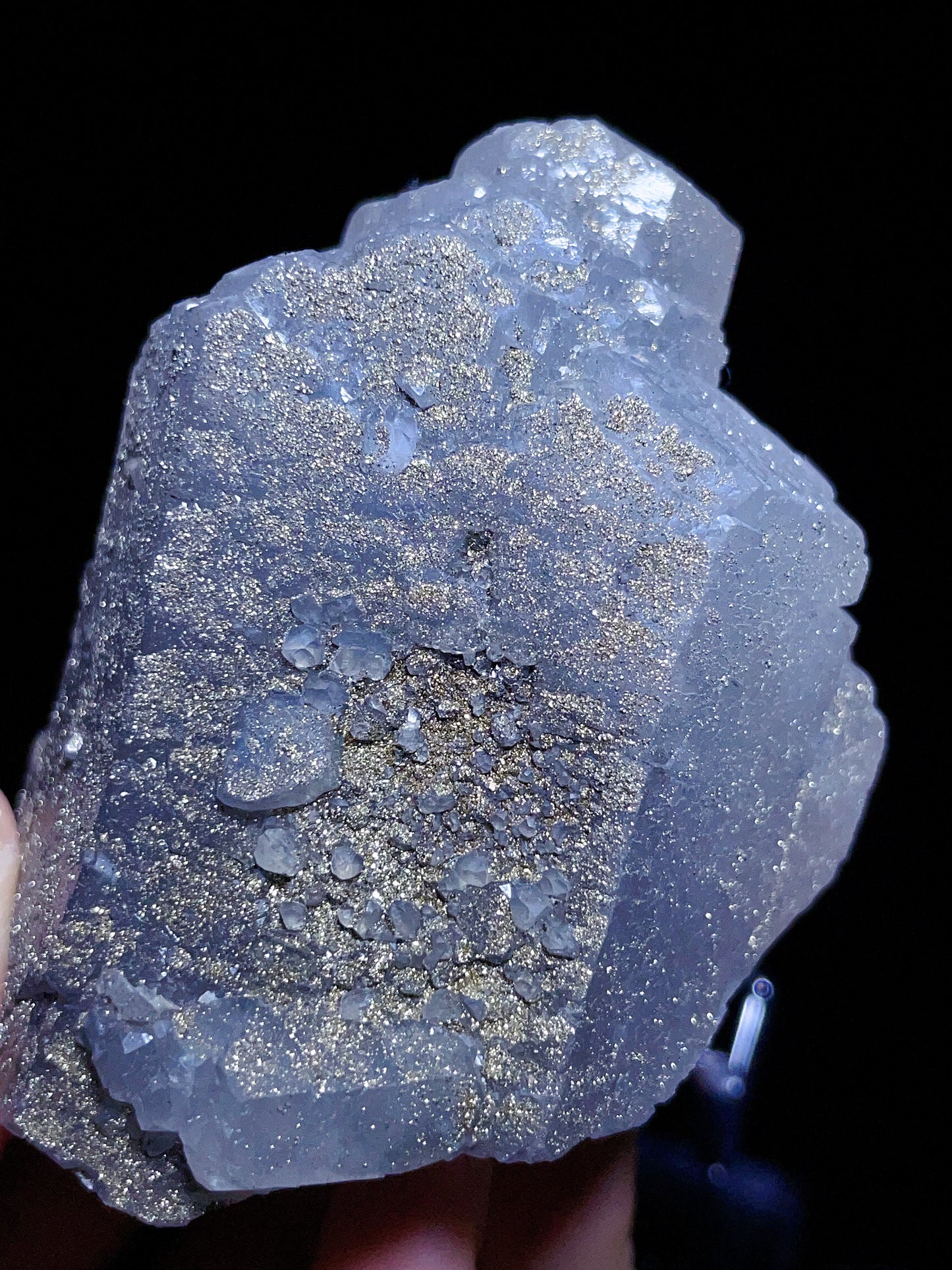 Fujian China calcite with pyrite specimen