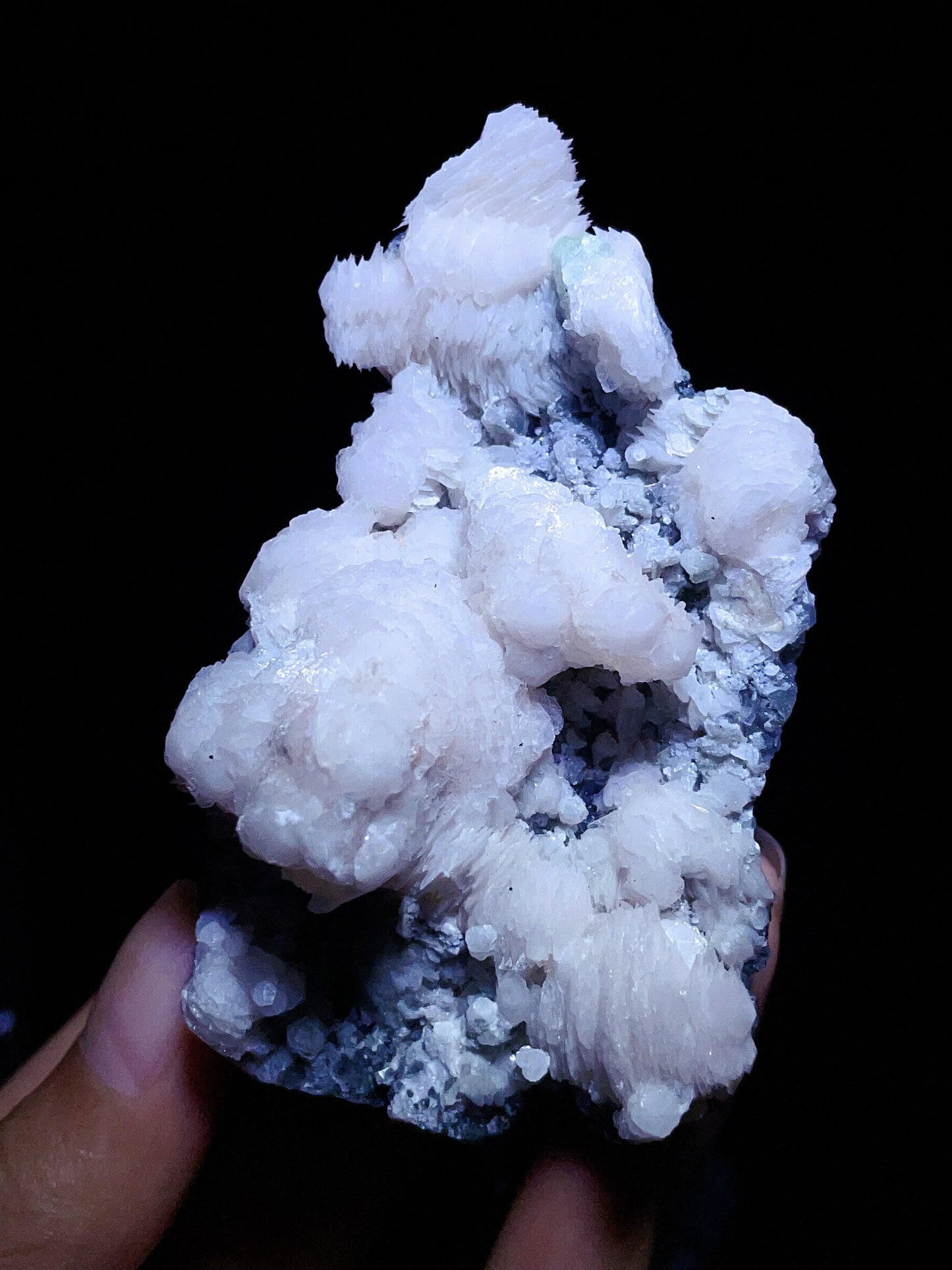Fujian China pink thousand calcite specimen