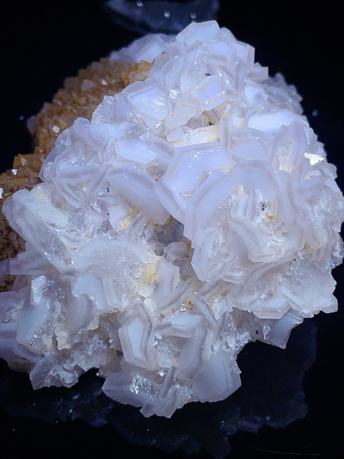 Fujian sandwich calcite with quartz specimen