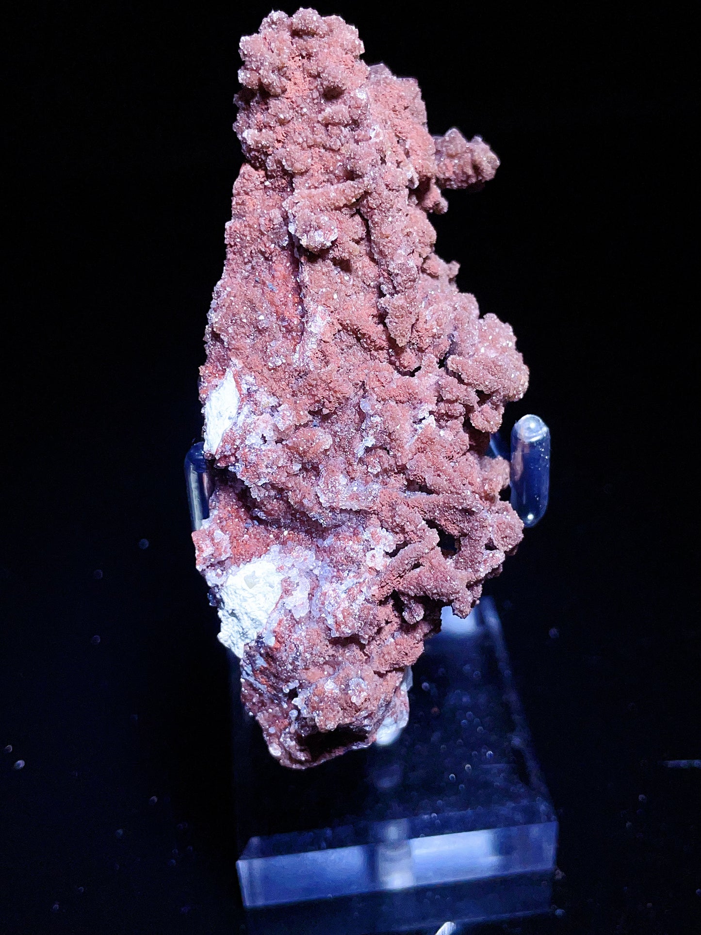 Guangxi China sugar red quartz specimen