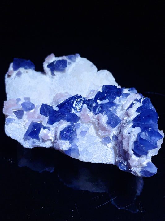 Secondary crystalized blue fluorite specimen Zhejiang China