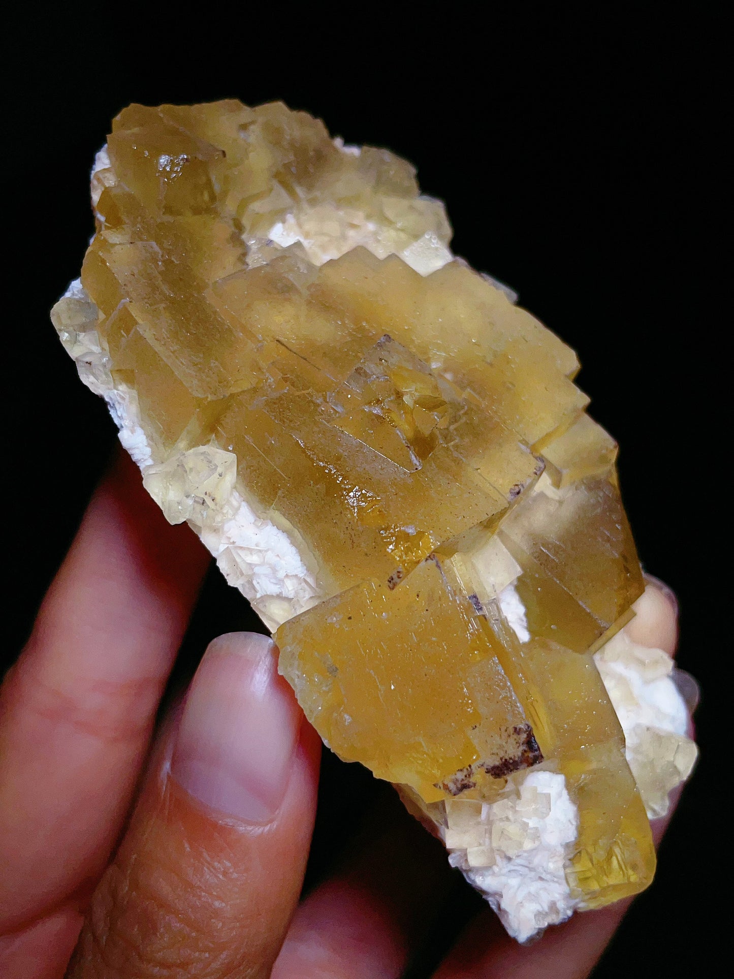 yellow fluorite specimen from Beijing
