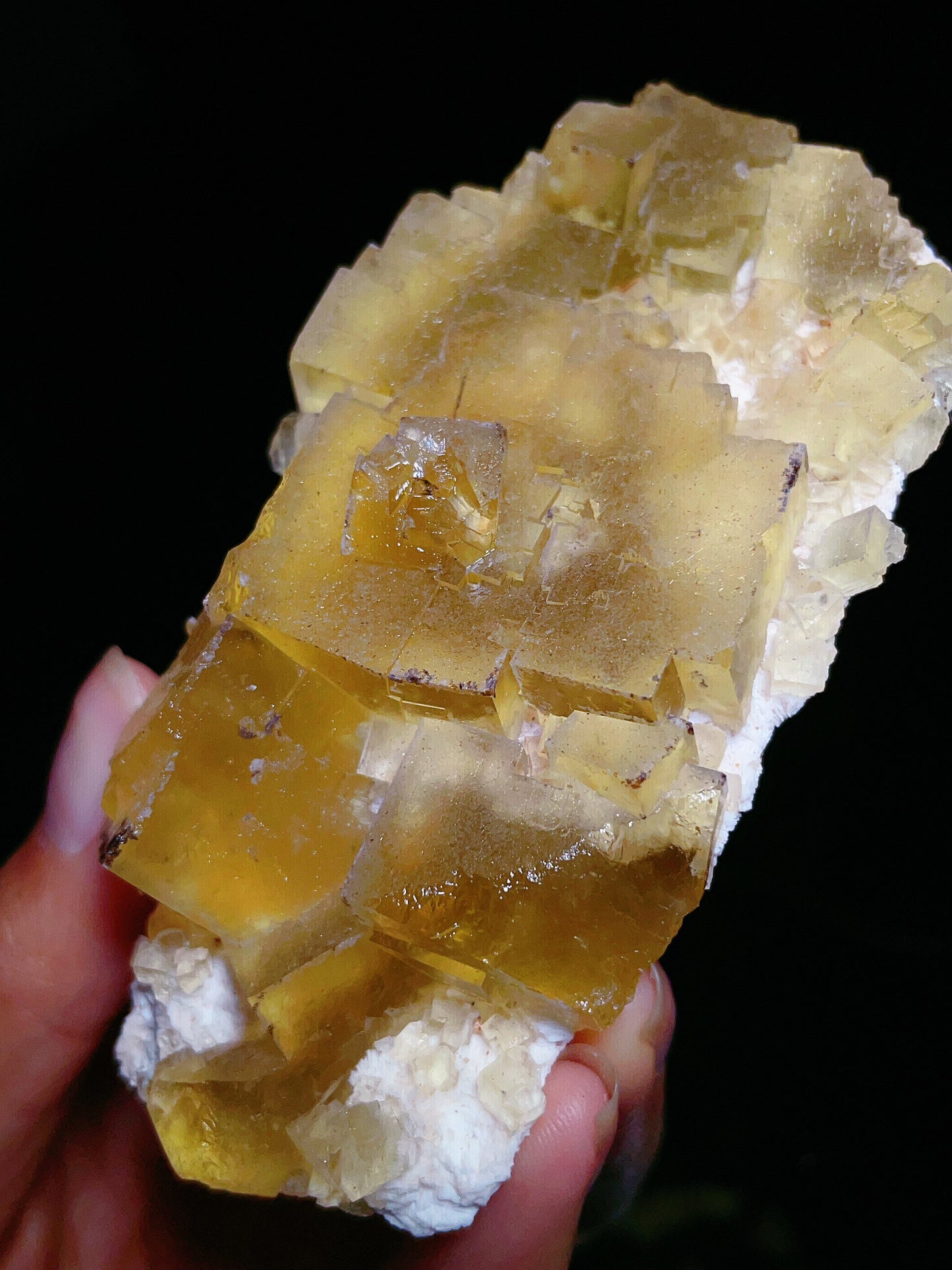 yellow fluorite specimen from Beijing