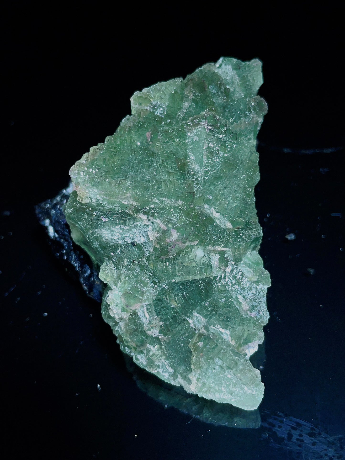 Stair-step green fluorite specimen from Inner Mongolia