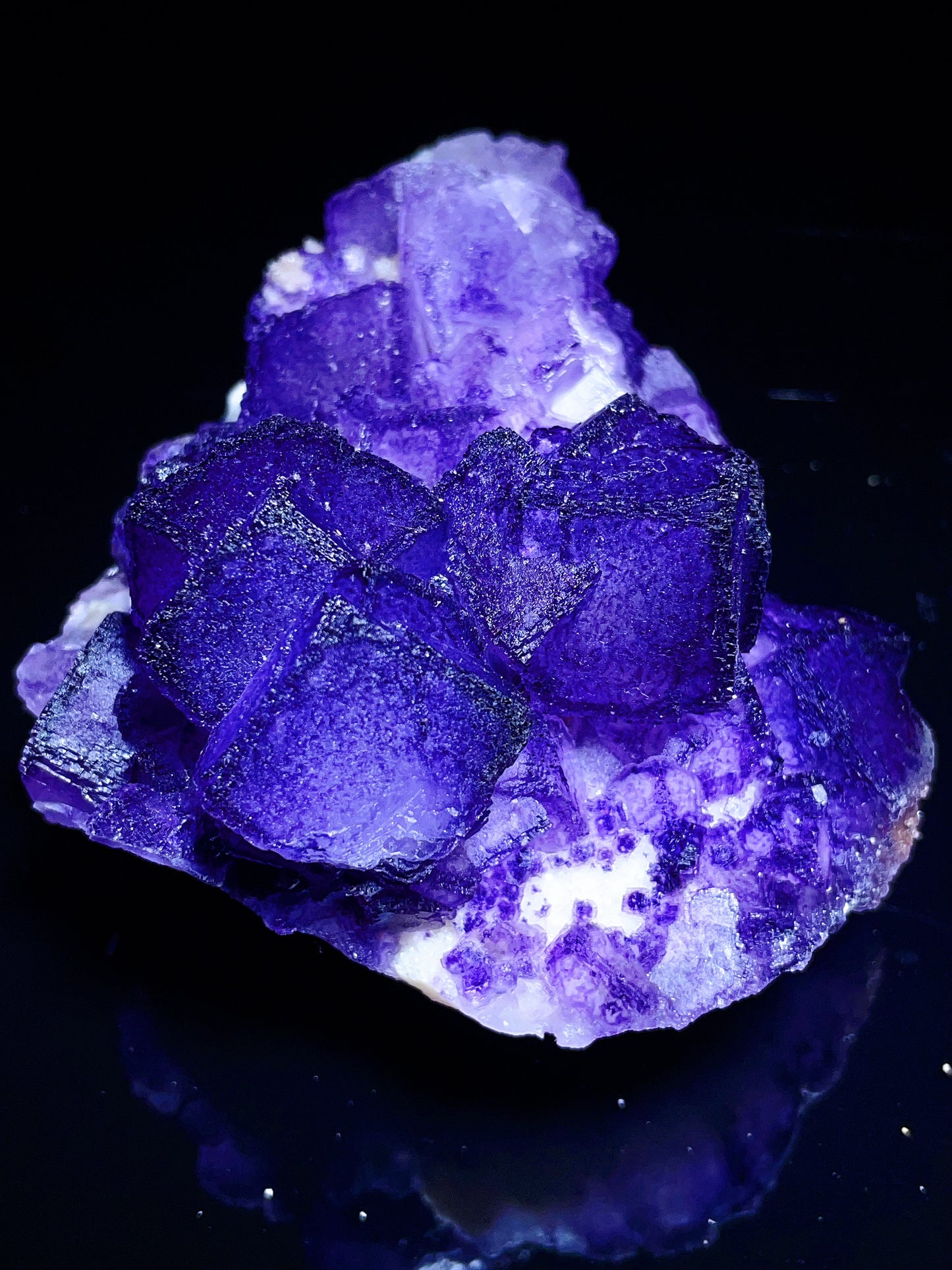 Guizhou China purple fluorite specimen