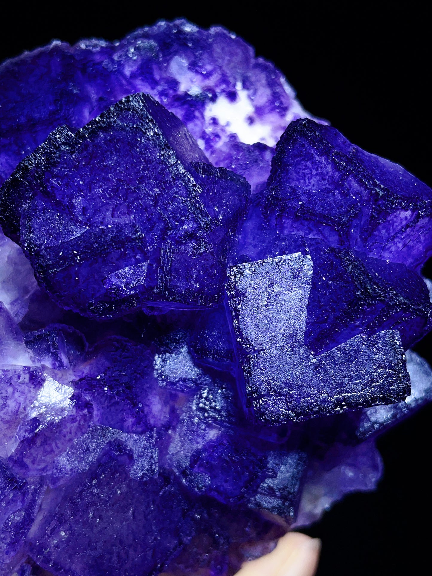 Guizhou China purple fluorite specimen